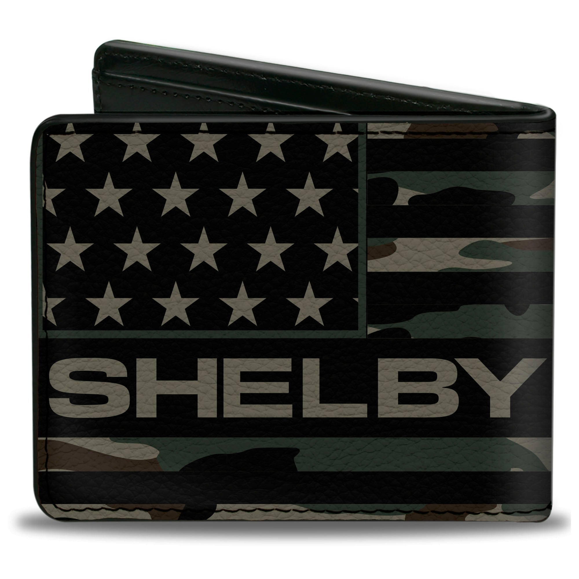 Bi-Fold Wallet - Carroll Shelby SHELBY Americana Camo Olive/Black Bi-Fold Wallets Shelby