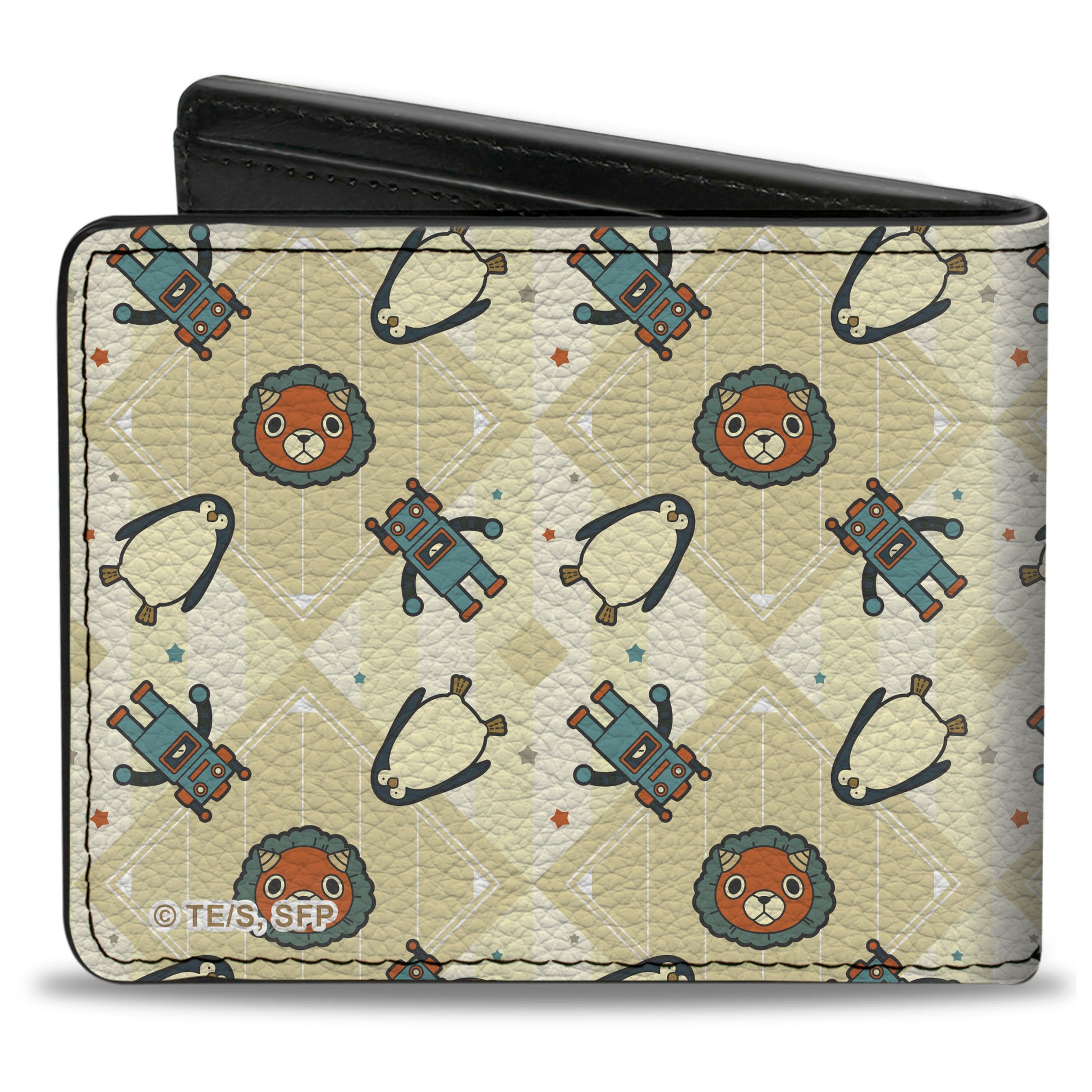 Bi-Fold Wallet - Spy x Family Anya Icons and Title Logo White/Yellows/Red Bi-Fold Wallets Spy x Family