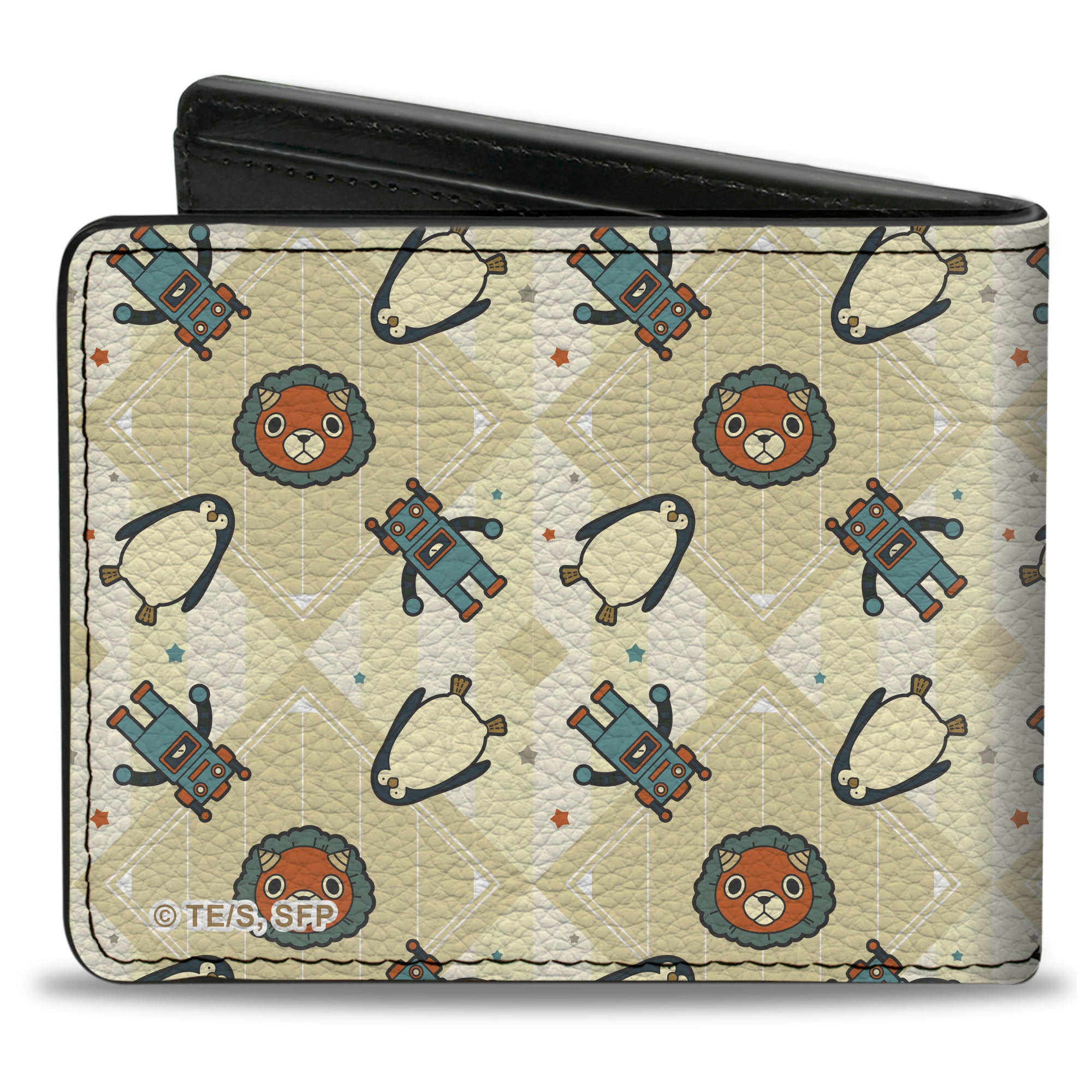 Bi-Fold Wallet - Spy x Family Anya Icons and Title Logo White/Yellows/Red Bi-Fold Wallets Spy x Family