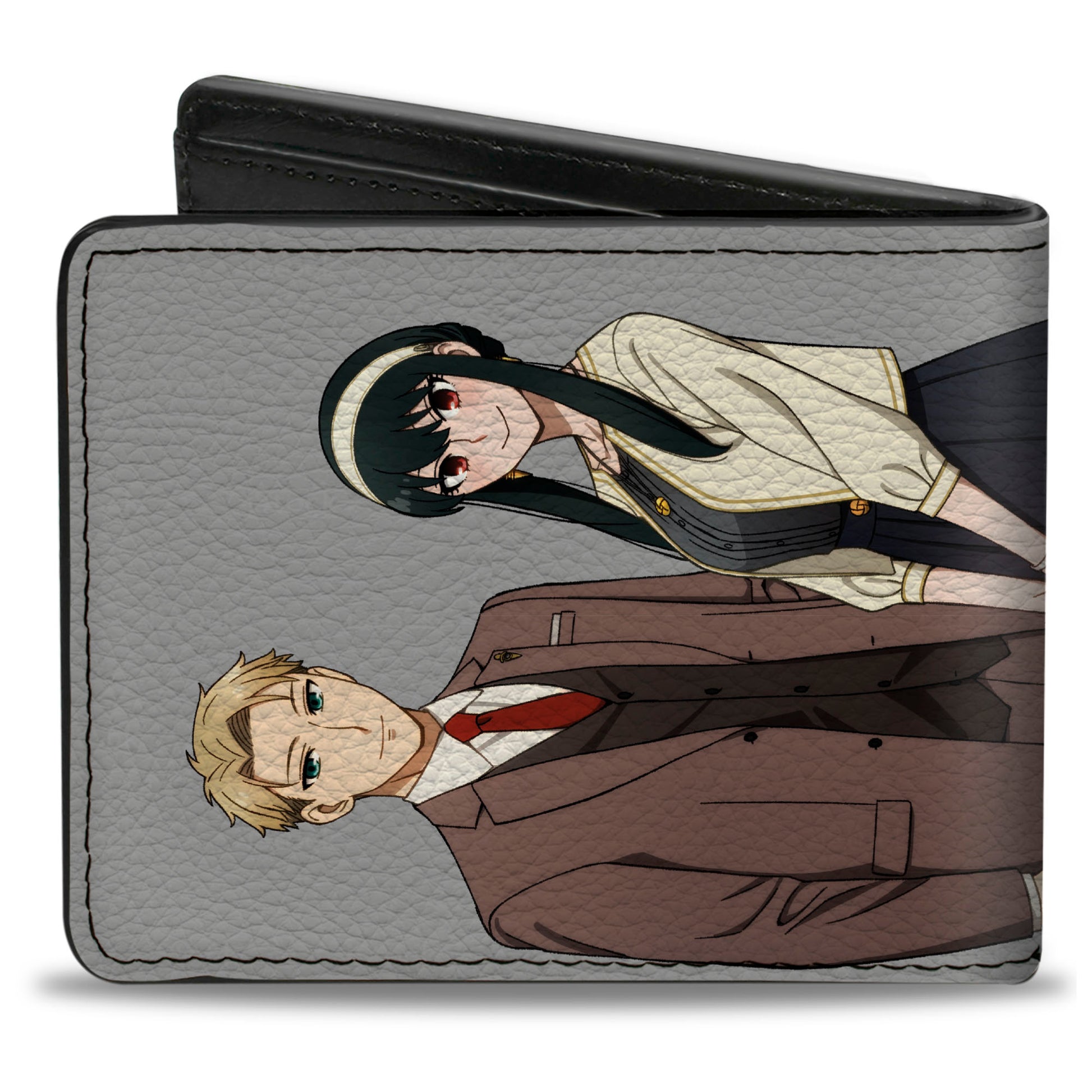 Bi-Fold Wallet - Spy x Family Forger Happy Family Group Pose Gray/White Bi-Fold Wallets Spy x Family