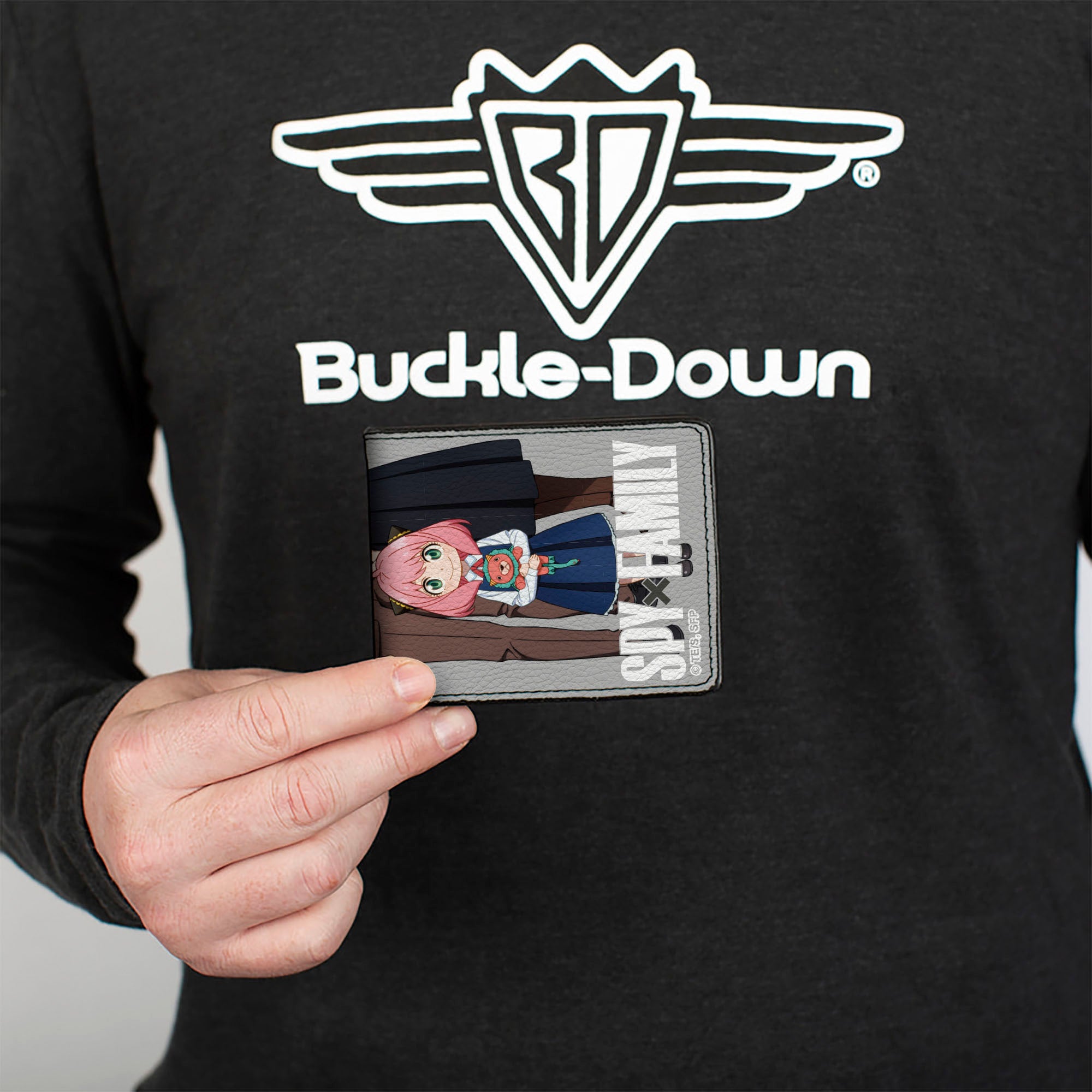 Bi-Fold Wallet - Spy x Family Forger Happy Family Group Pose Gray/White Bi-Fold Wallets Spy x Family