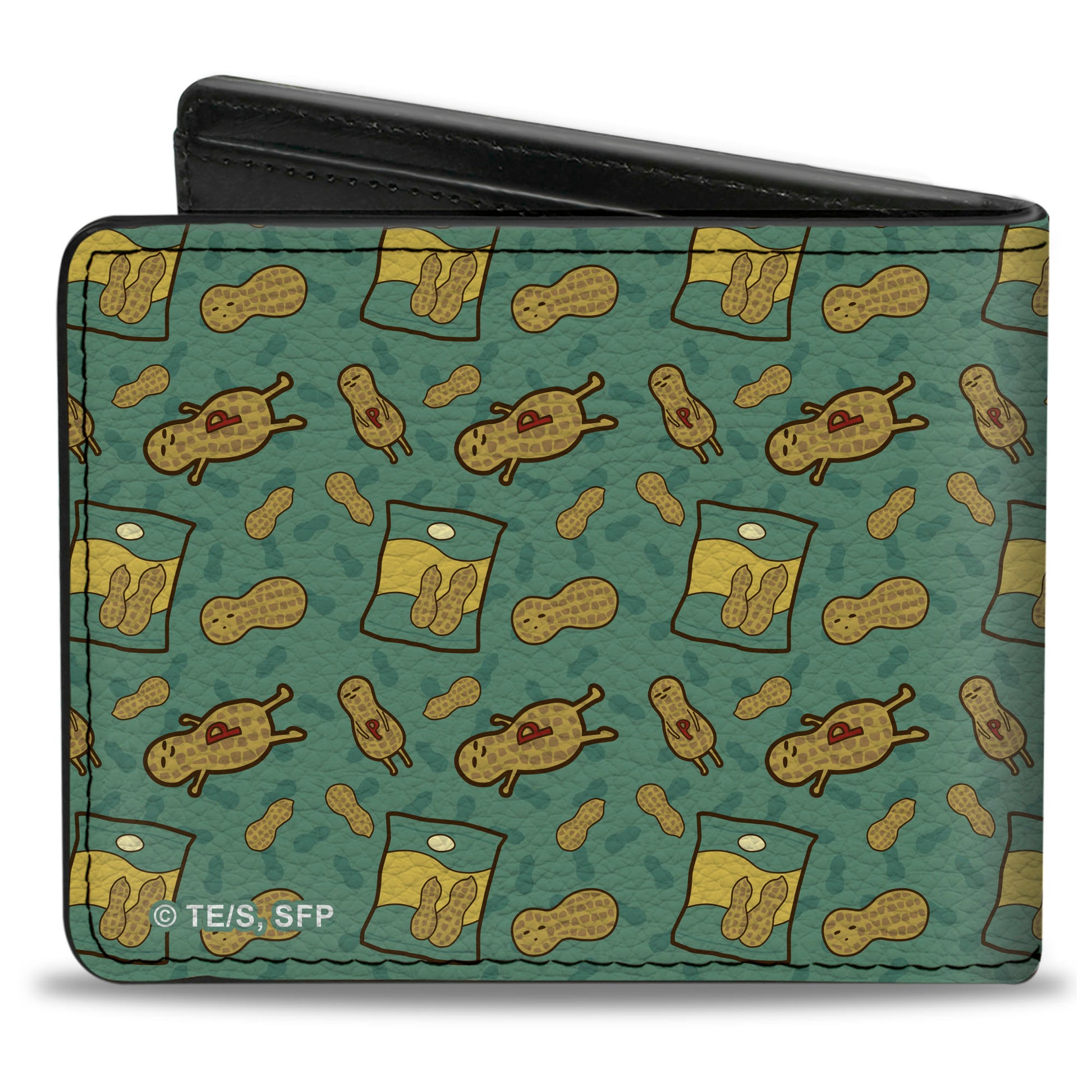 Bi-Fold Wallet - Spy x Family Peanuts Scattered and Title Logo Blue-Green Bi-Fold Wallets Spy x Family