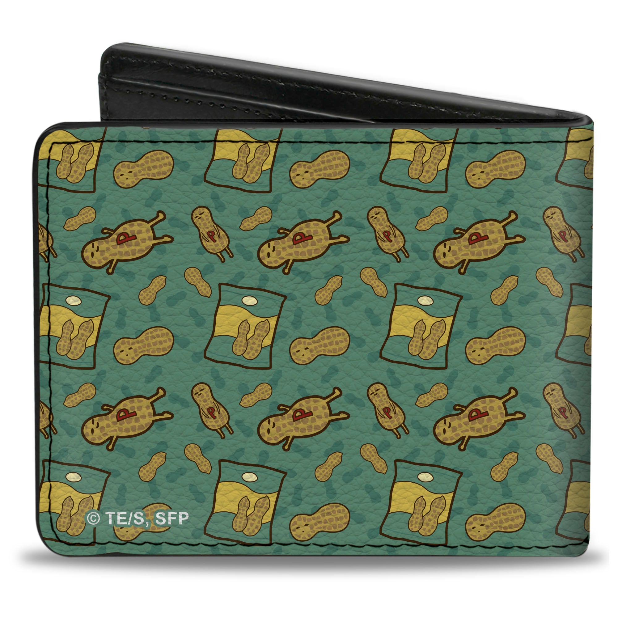 Bi-Fold Wallet - Spy x Family Peanuts Scattered and Title Logo Blue-Green Bi-Fold Wallets Spy x Family