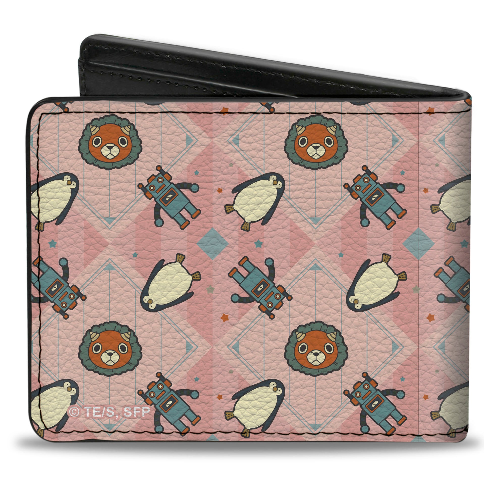 Bi-Fold Wallet - Spy x Family Anya Icons Plaid and Title Logo Pinks Bi-Fold Wallets Spy x Family