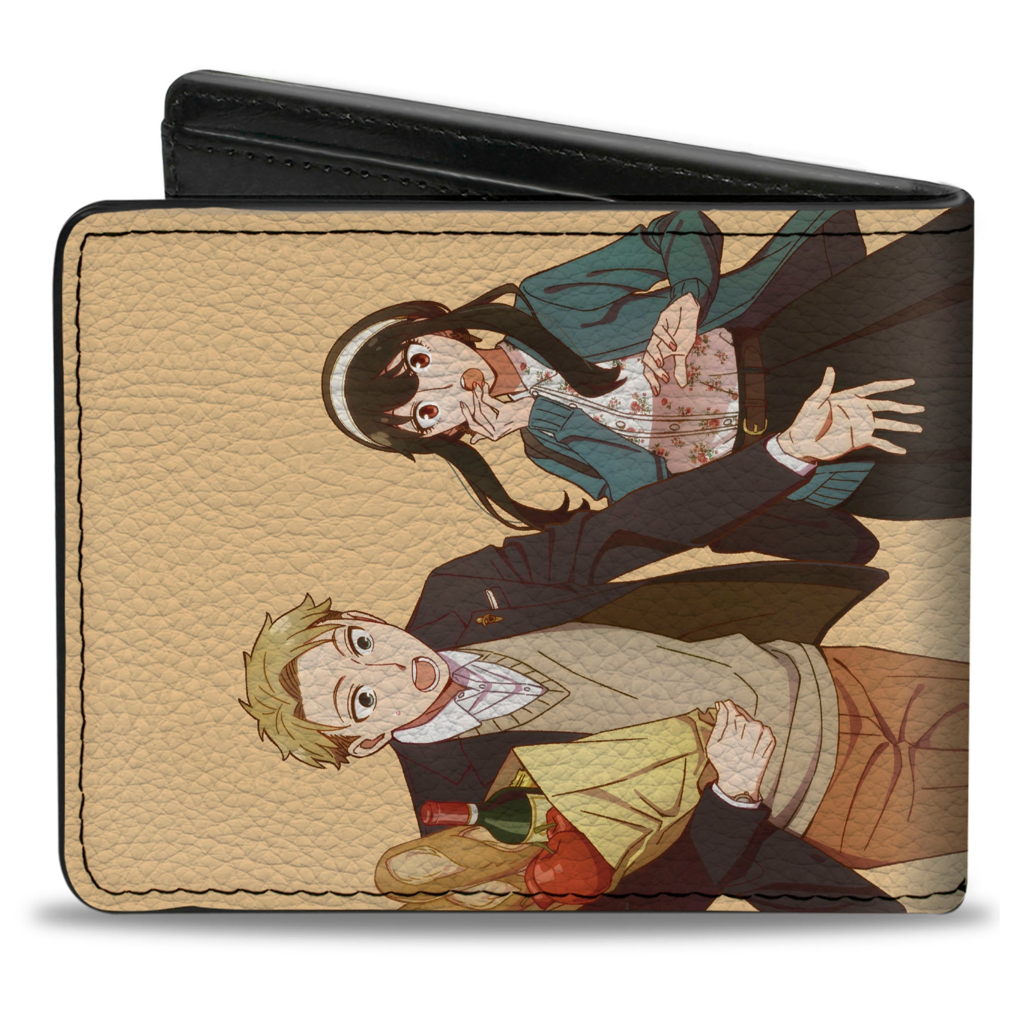 Bi-Fold Wallet - Spy x Family Forger Family Shopping Group Pose Beige Bi-Fold Wallets Spy x Family