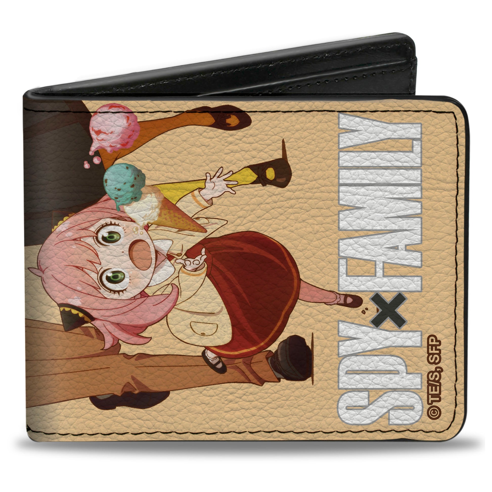 Bi-Fold Wallet - Spy x Family Forger Family Shopping Group Pose Beige Bi-Fold Wallets Spy x Family