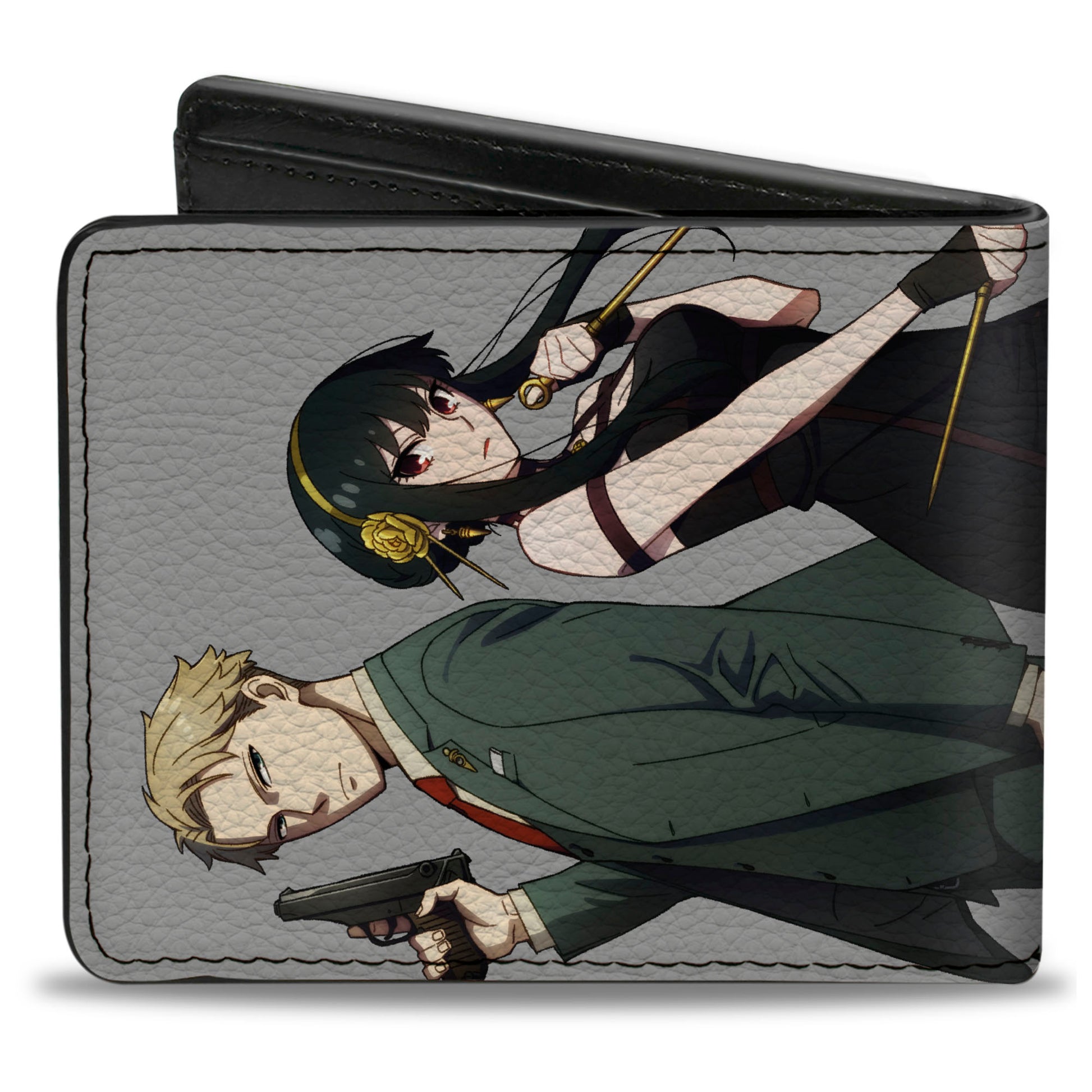 Bi-Fold Wallet - SPY x FAMILY Forger Family Group Pose and Gray/White Bi-Fold Wallets Spy x Family