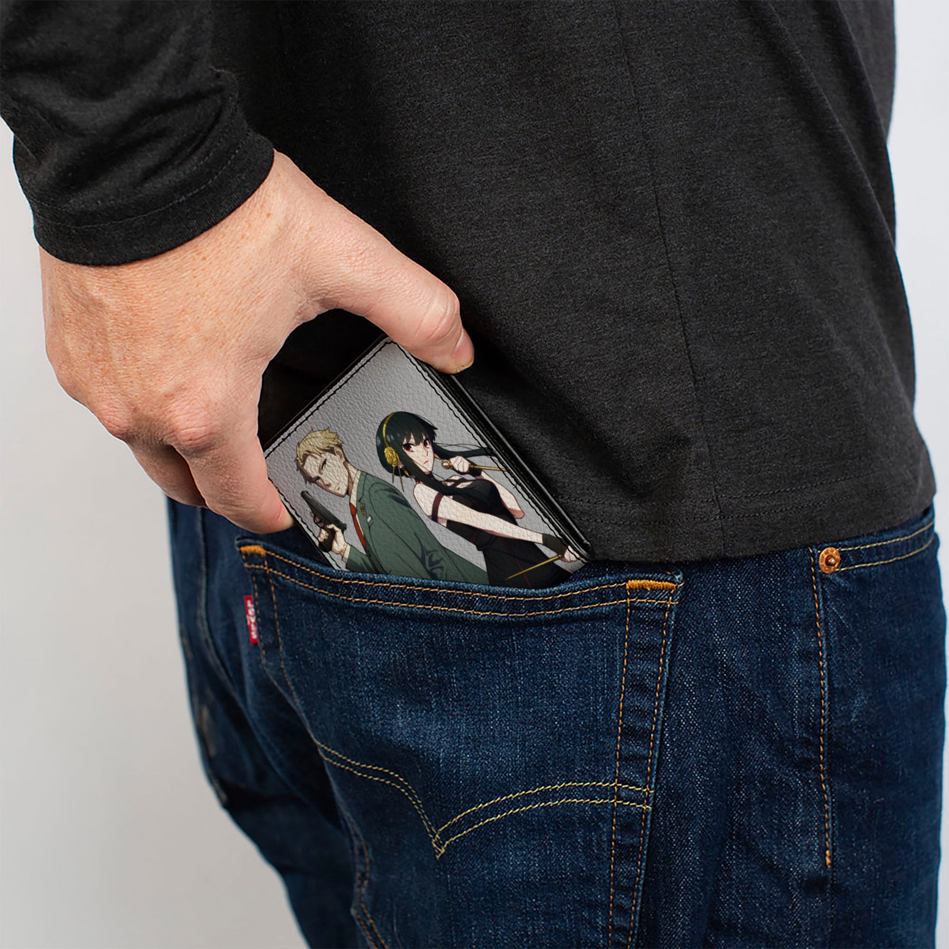 Bi-Fold Wallet - SPY x FAMILY Forger Family Group Pose and Gray/White Bi-Fold Wallets Spy x Family