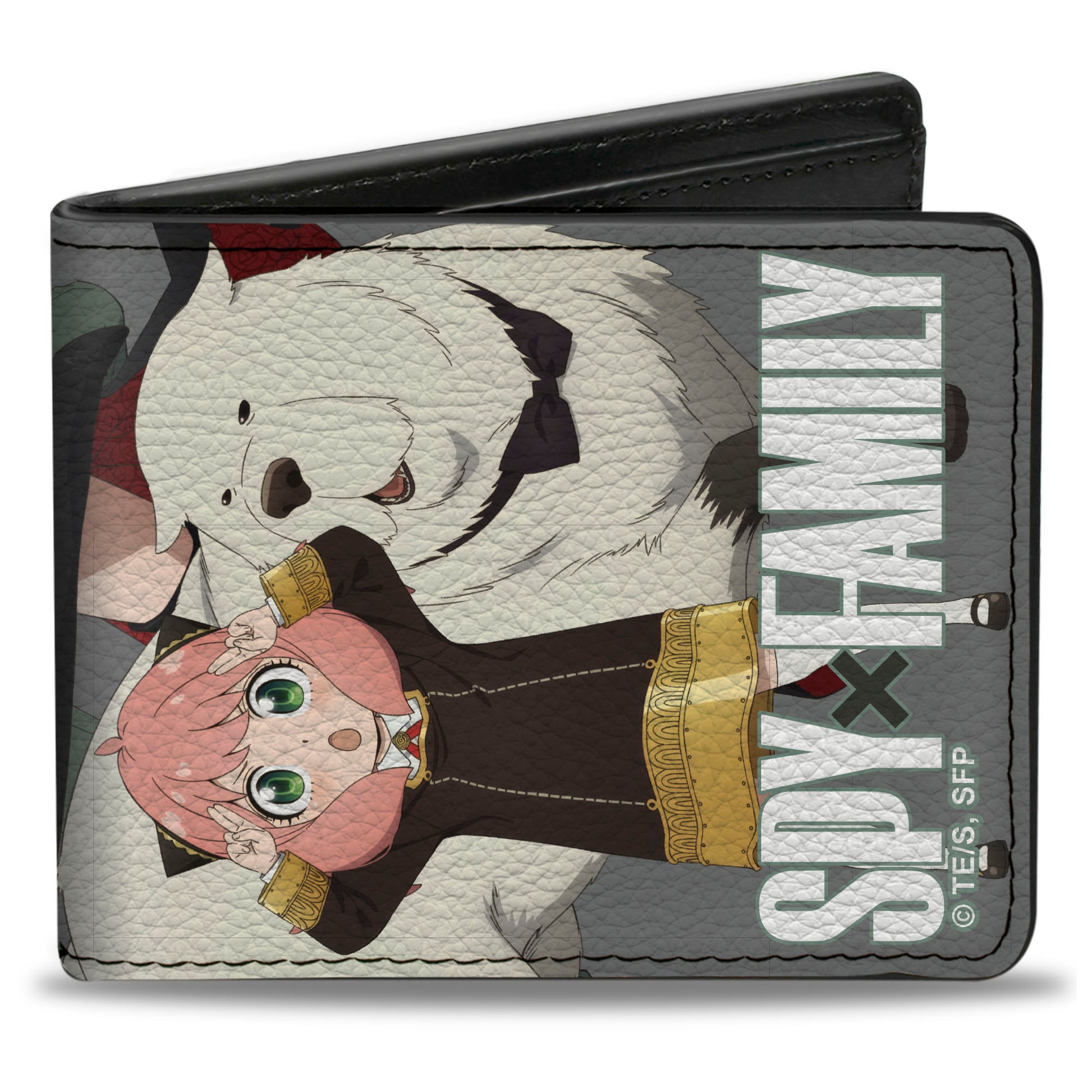 Bi-Fold Wallet - SPY x FAMILY Forger Family with Bondo Action Pose Gray/White Bi-Fold Wallets Spy x Family