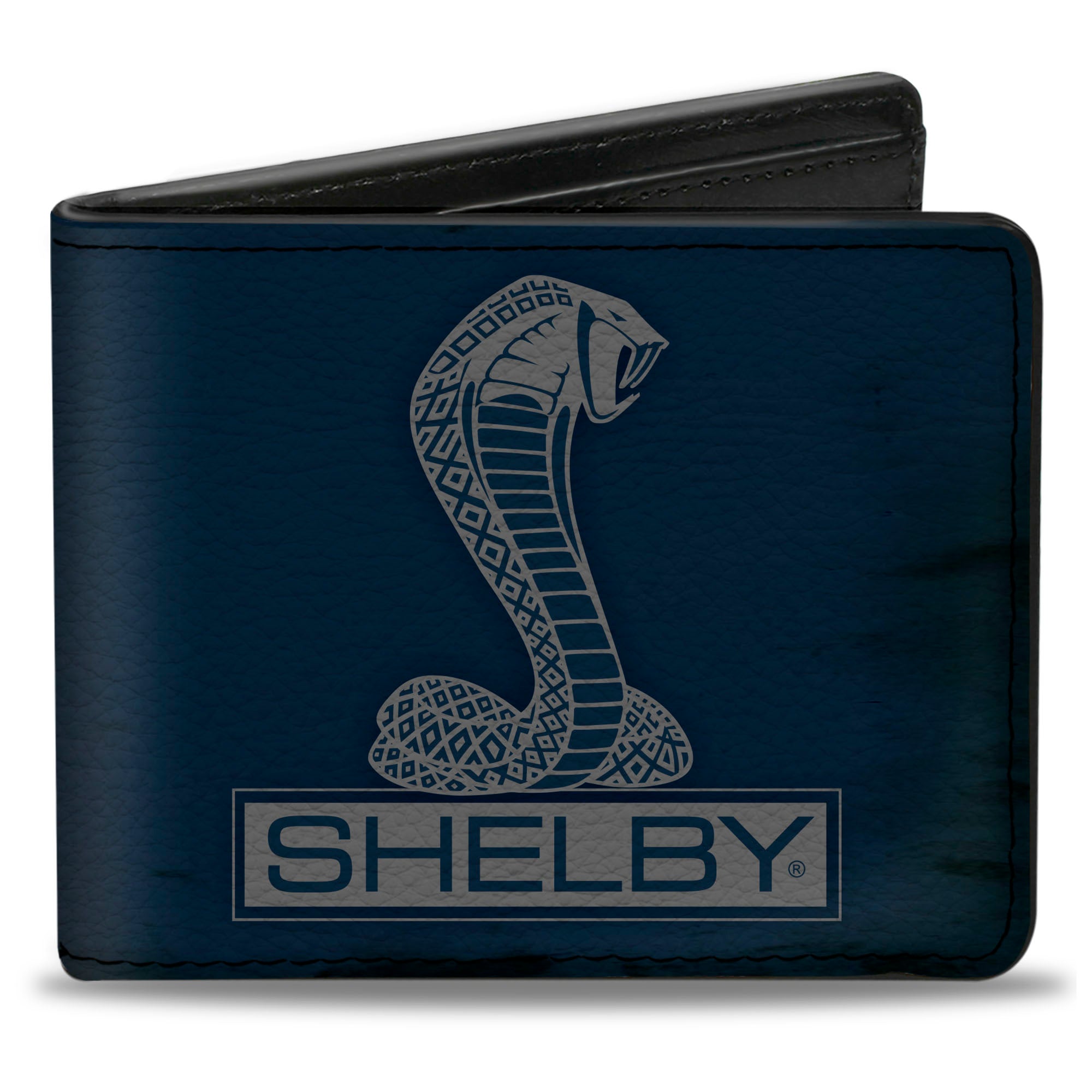 Bi-Fold Wallet - SHELBY Tiffany Box Weathered Navy Gray Bi-Fold Wallets Shelby