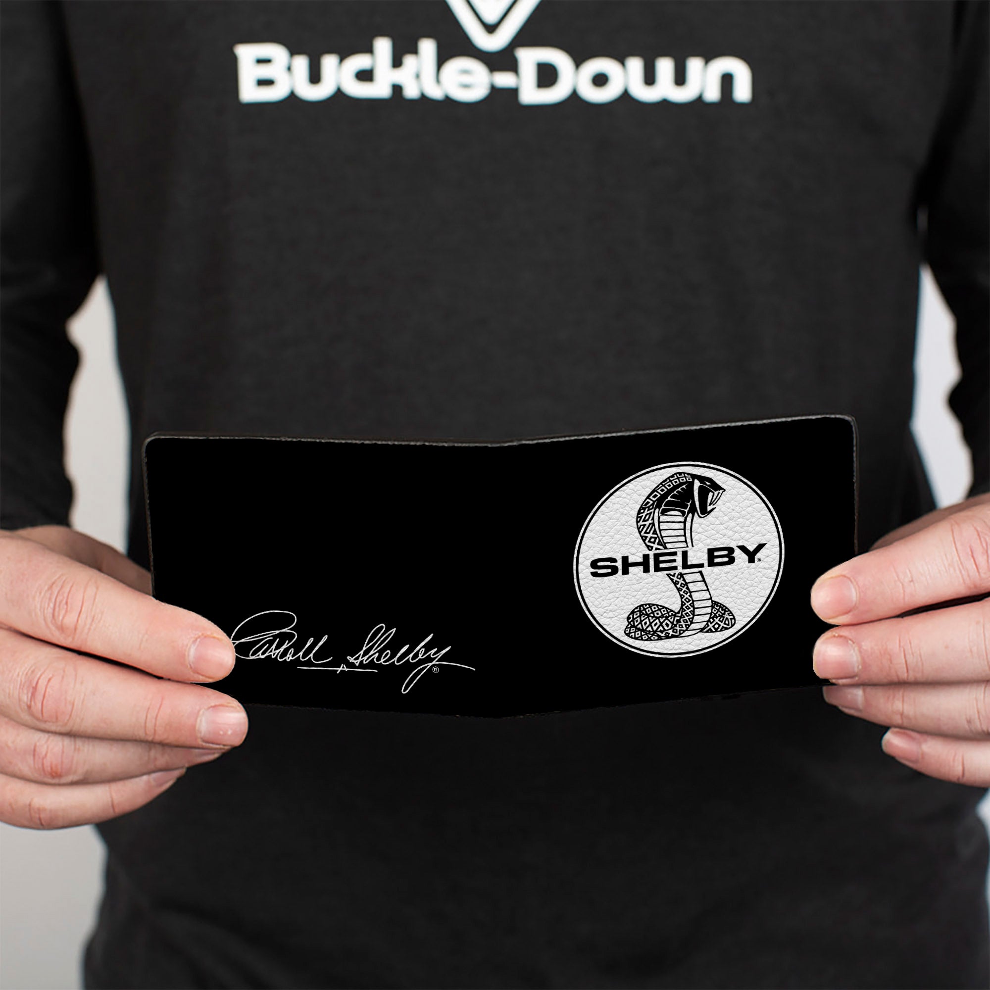 Bi-Fold Wallet - SHELBY Tiffany Split + Signature Black White Bi-Fold Wallets Shelby