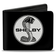 Bi-Fold Wallet - SHELBY Tiffany Split + Signature Black White Bi-Fold Wallets Shelby