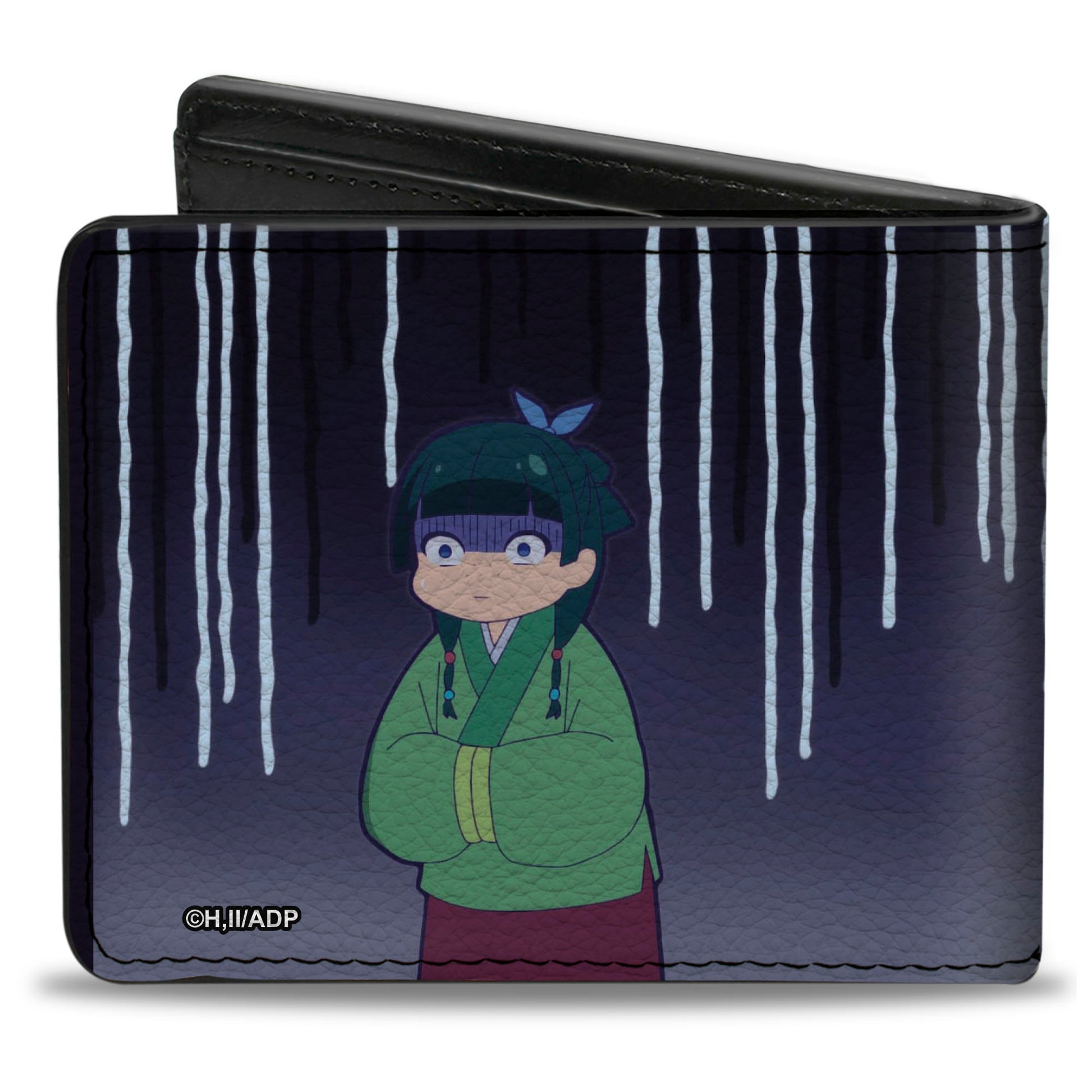 Bi-Fold Wallet - THE APOTHECARY DIARIES Maomao Scene and Title Logo Black/White Bi-Fold Wallets The Apothercary Diaries