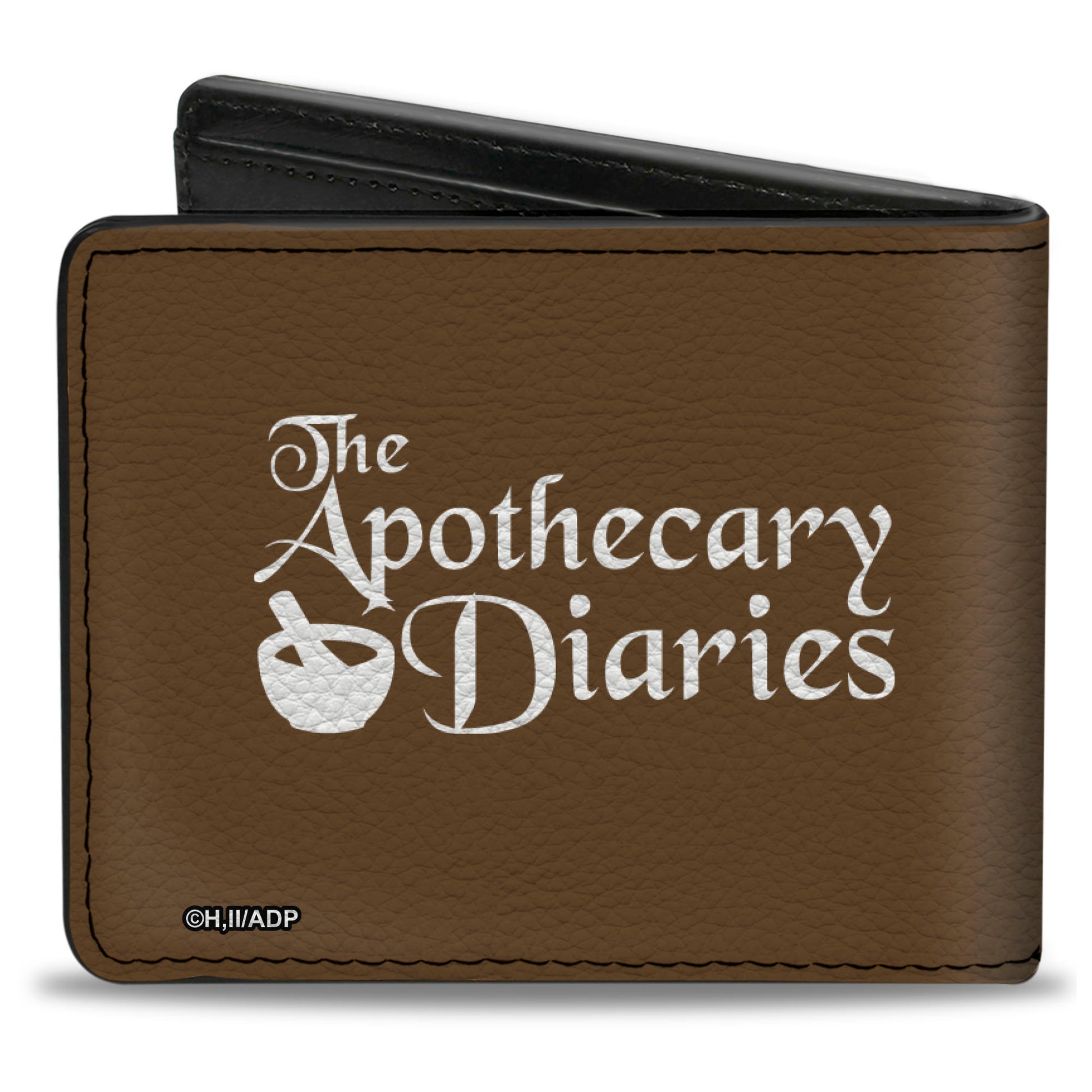 Bi-Fold Wallet - THE APOTHECARY DIARIES Mamao Pose and Title Logo Brown Bi-Fold Wallets The Apothecary Diaries