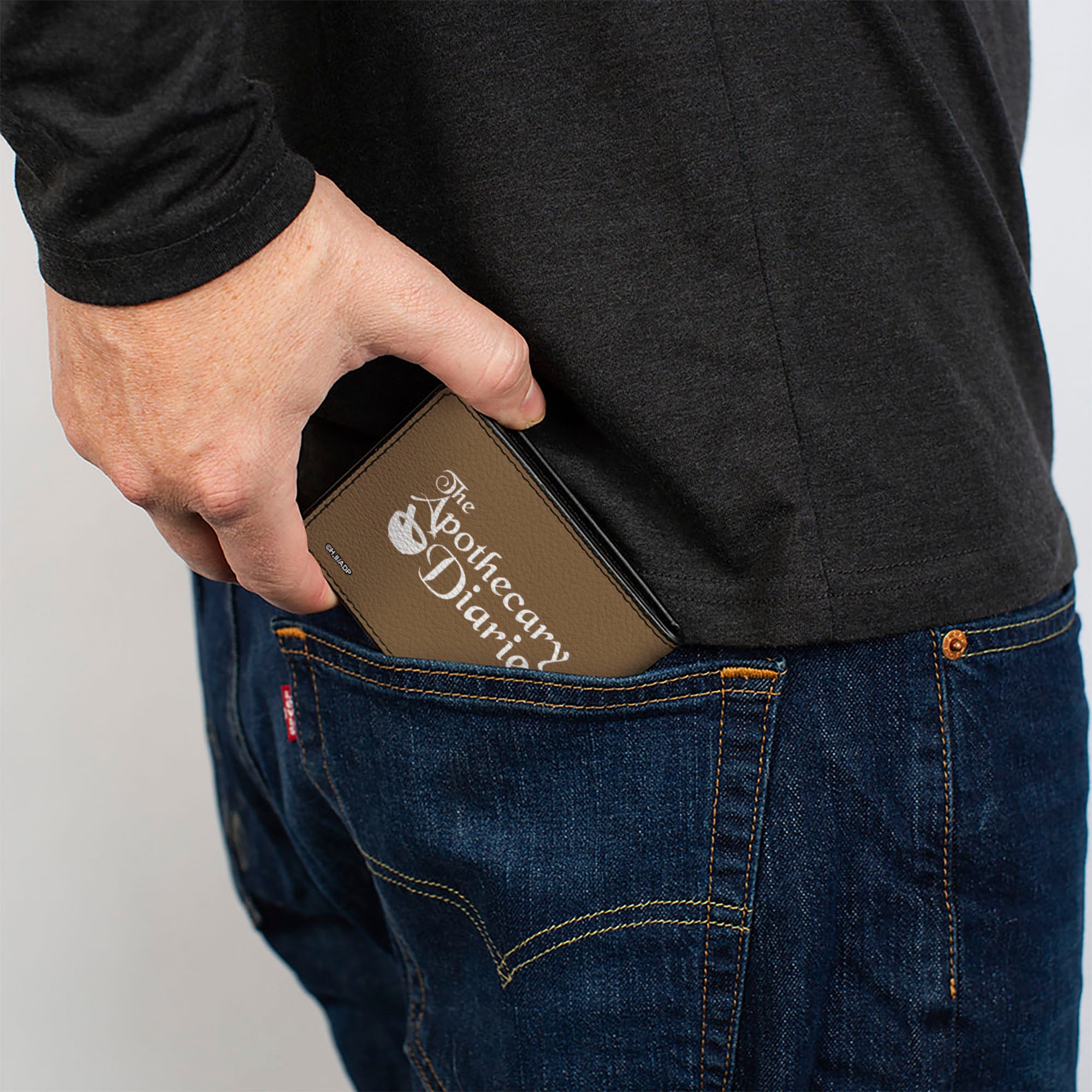 Bi-Fold Wallet - THE APOTHECARY DIARIES Mamao Pose and Title Logo Brown Bi-Fold Wallets The Apothecary Diaries