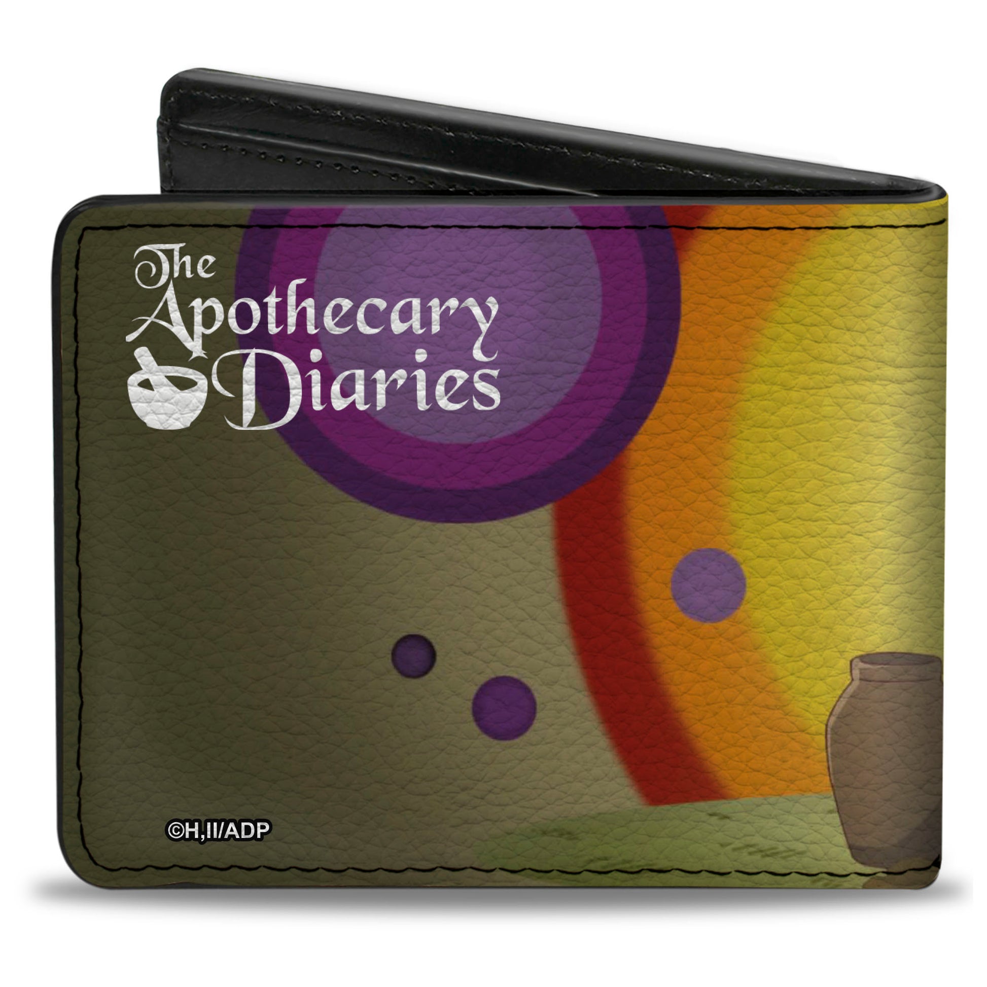 Bi-Fold Wallet - THE APOTHECARY DIARIES Maomao Eating Scene and Title Logo Yellows Bi-Fold Wallets The Apothercary Diaries