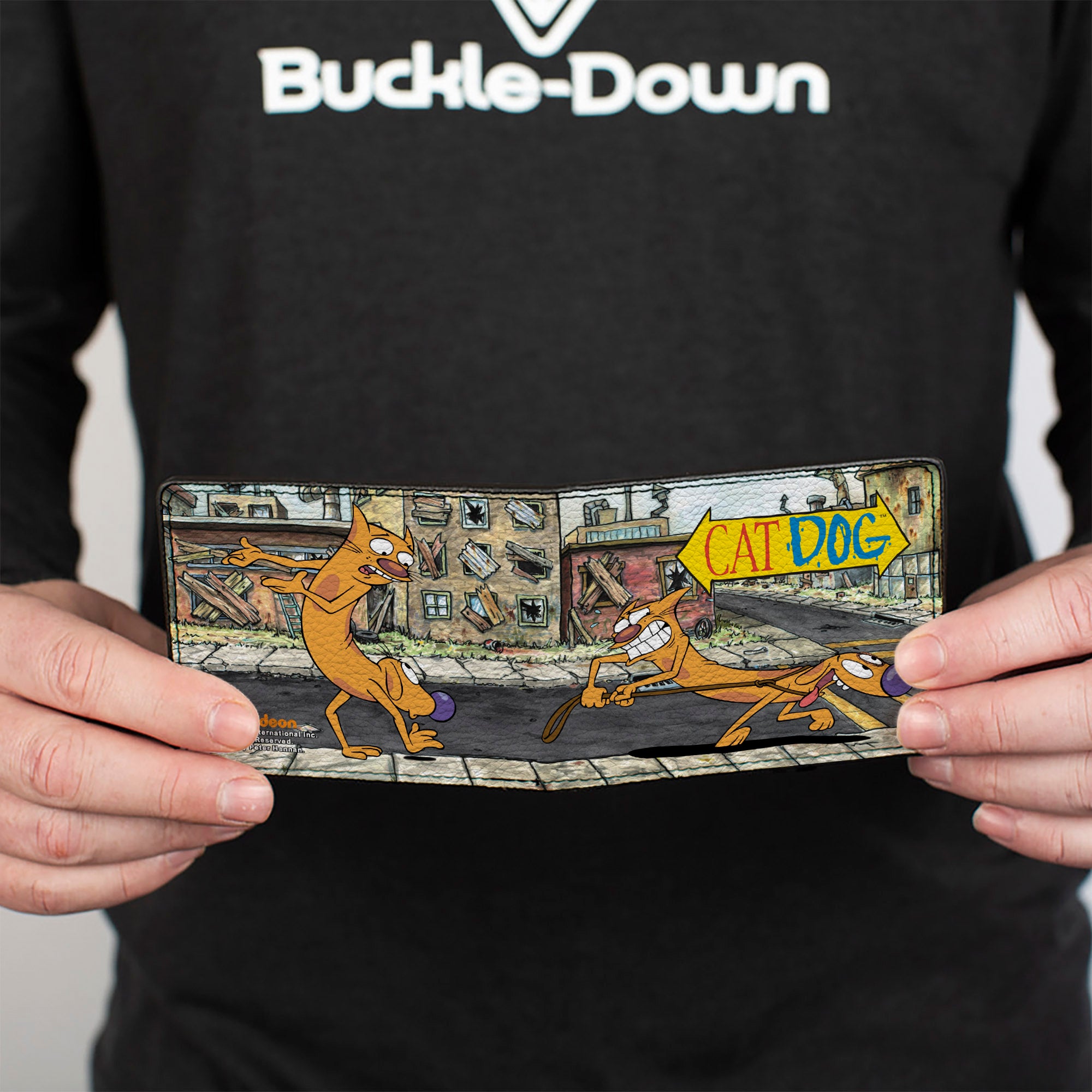 Bi-Fold Wallet - CATDOG Let's Go This Way Poses Bi-Fold Wallets CatDog