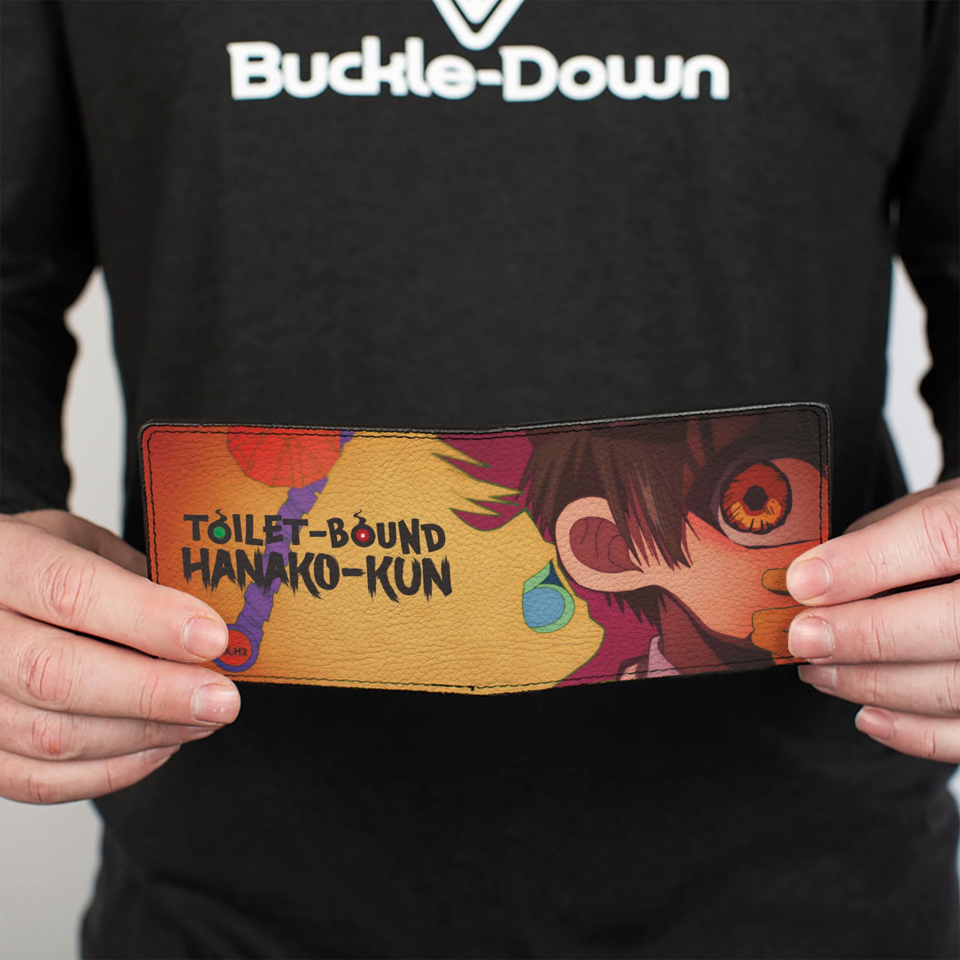 Bi-Fold Wallet - TOILET-BOUND HANAKO-KUN Silencing Scene Close-Up and Title Logo Bi-Fold Wallets Toilet-Bound Hanako-Kun