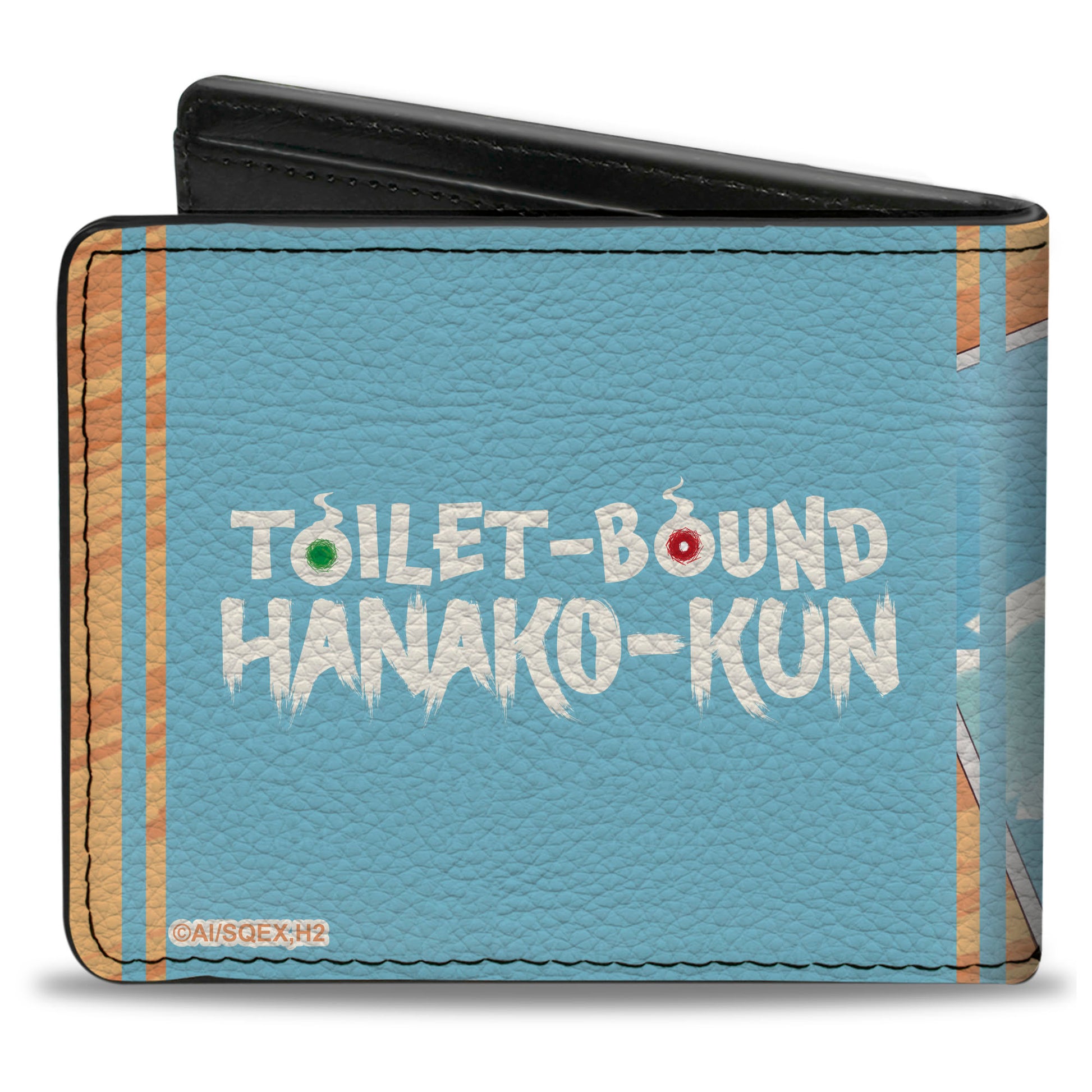 Bi-Fold Wallet - TOILET-BOUND HANAKO-KUN Kou and Mitsuba Peace Pose Blues Bi-Fold Wallets After-School Hanako-Kun