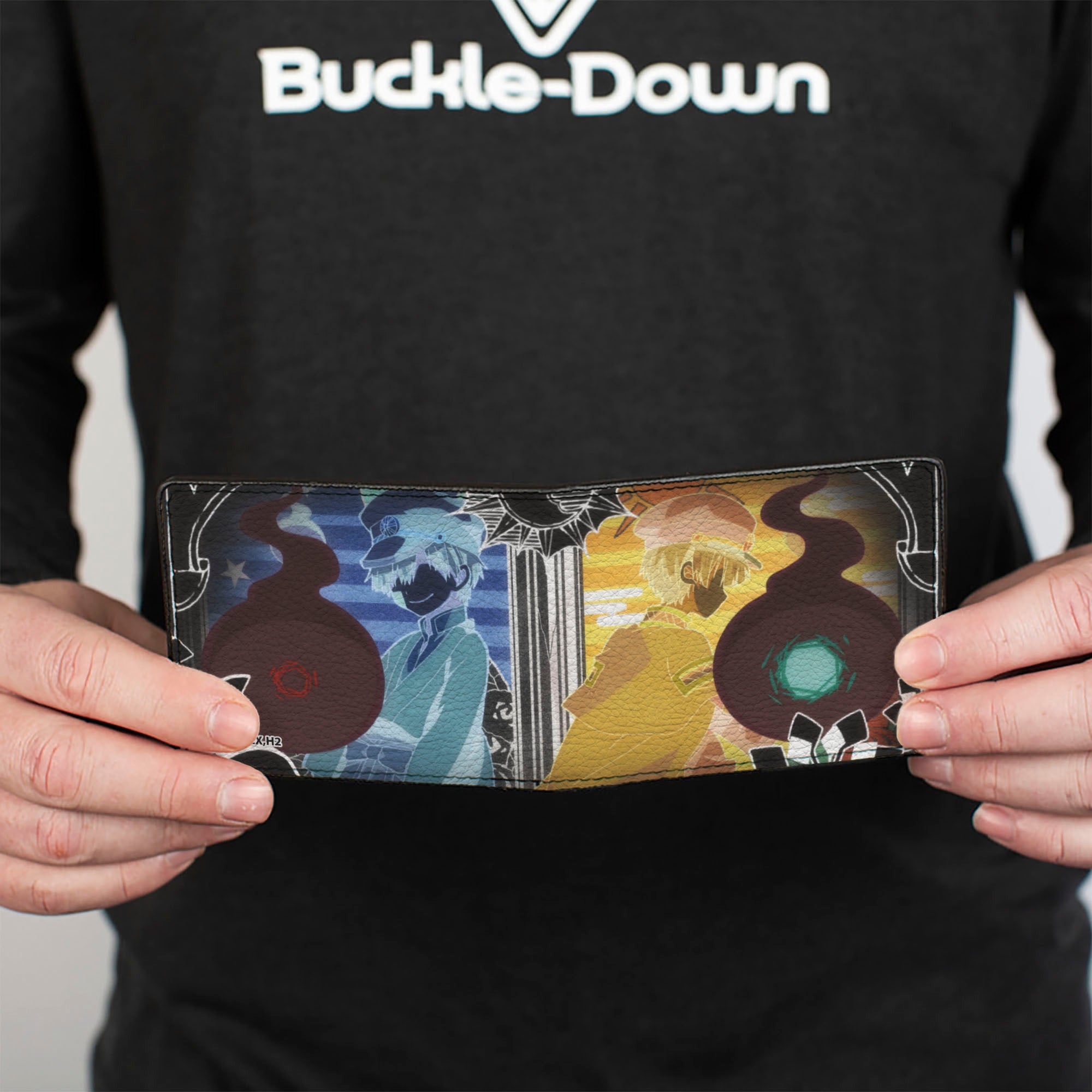 Bi-Fold Wallet - TOILET-BOUND HANAKO-KUN Four Character Group Pose White Bi-Fold Wallets Toilet-Bound Hanako-Kun