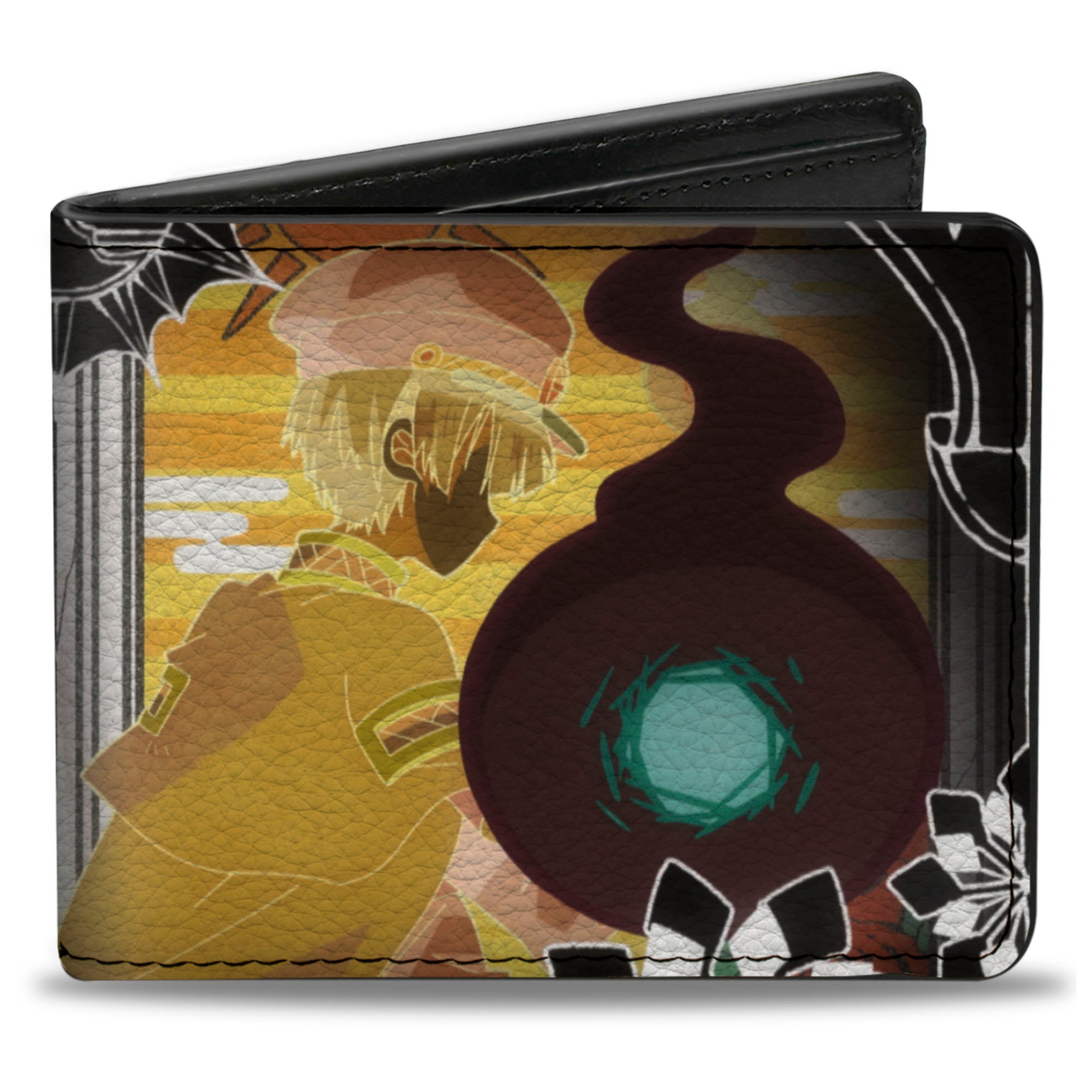 Bi-Fold Wallet - TOILET-BOUND HANAKO-KUN Four Character Group Pose White Bi-Fold Wallets Toilet-Bound Hanako-Kun