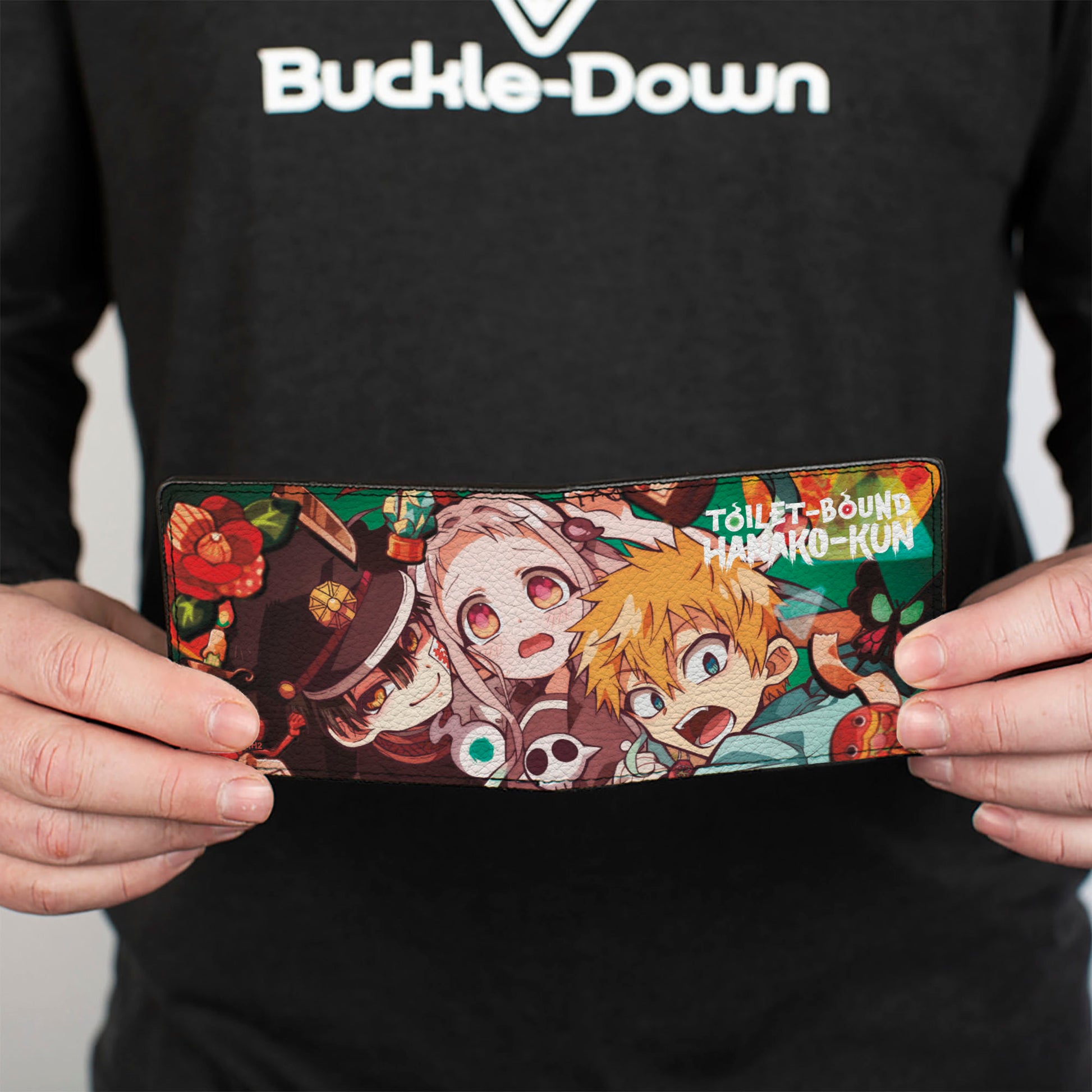 Bi-Fold Wallet - TOILET-BOUND HANAKO-KUN Three Character Group Pose Bi-Fold Wallets Toilet-Bound Hanako-Kun