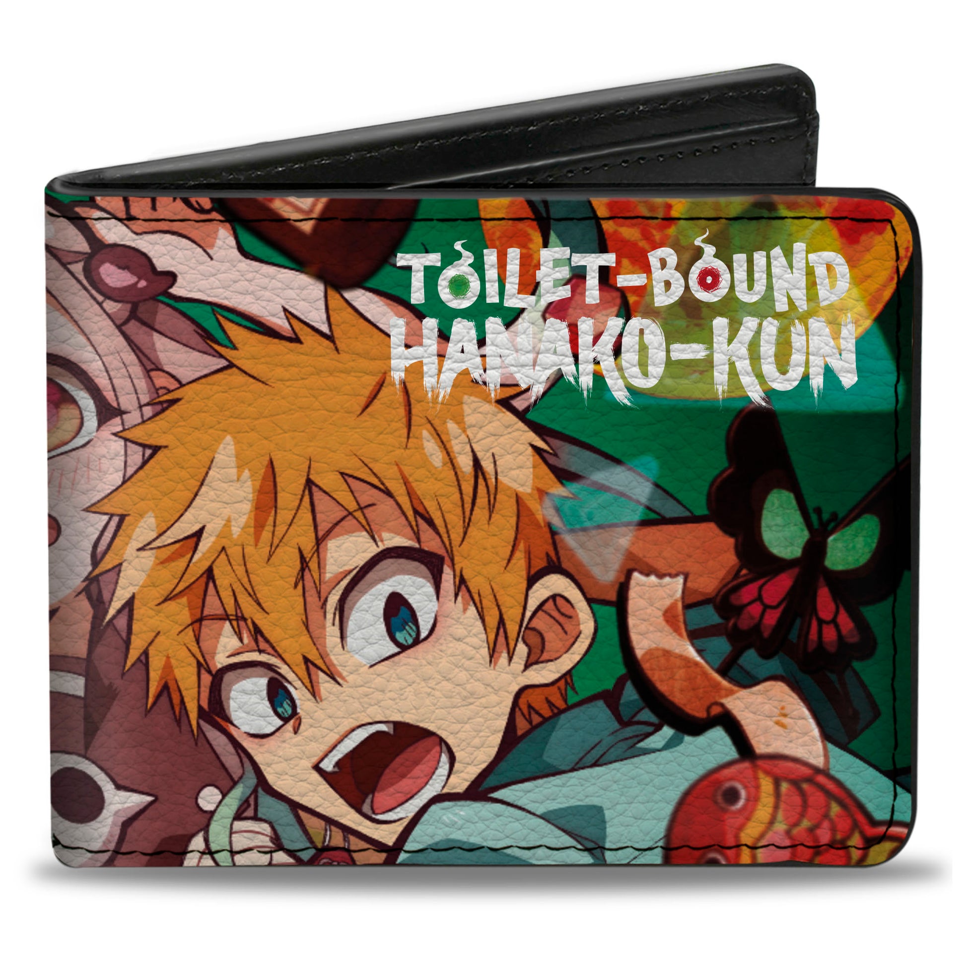 Bi-Fold Wallet - TOILET-BOUND HANAKO-KUN Three Character Group Pose Bi-Fold Wallets Toilet-Bound Hanako-Kun