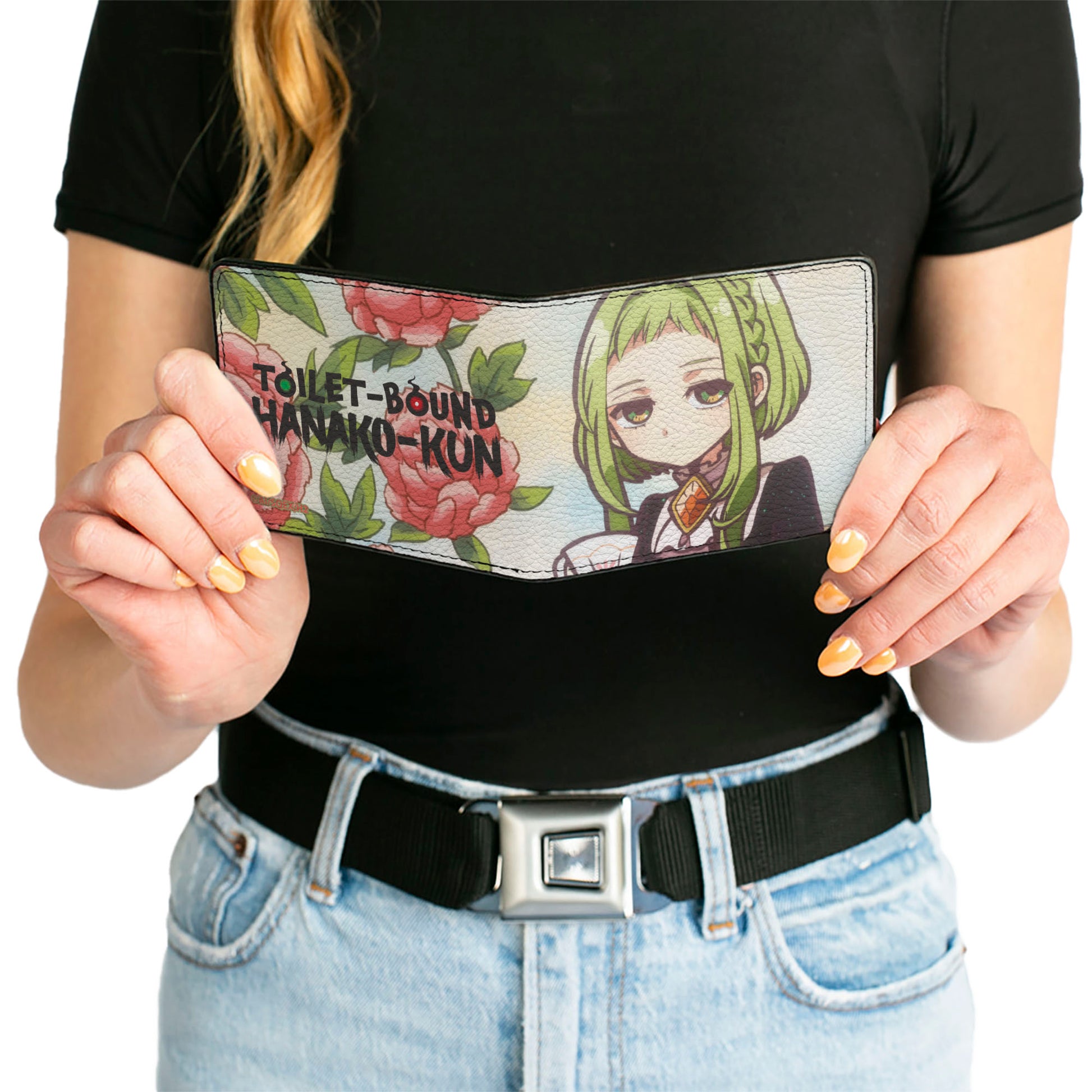 Bi-Fold Wallet - TOILET-BOUND HANAKO-KUN Sakura Garden Tea Party Pose Bi-Fold Wallets Toilet-Bound Hanako-Kun