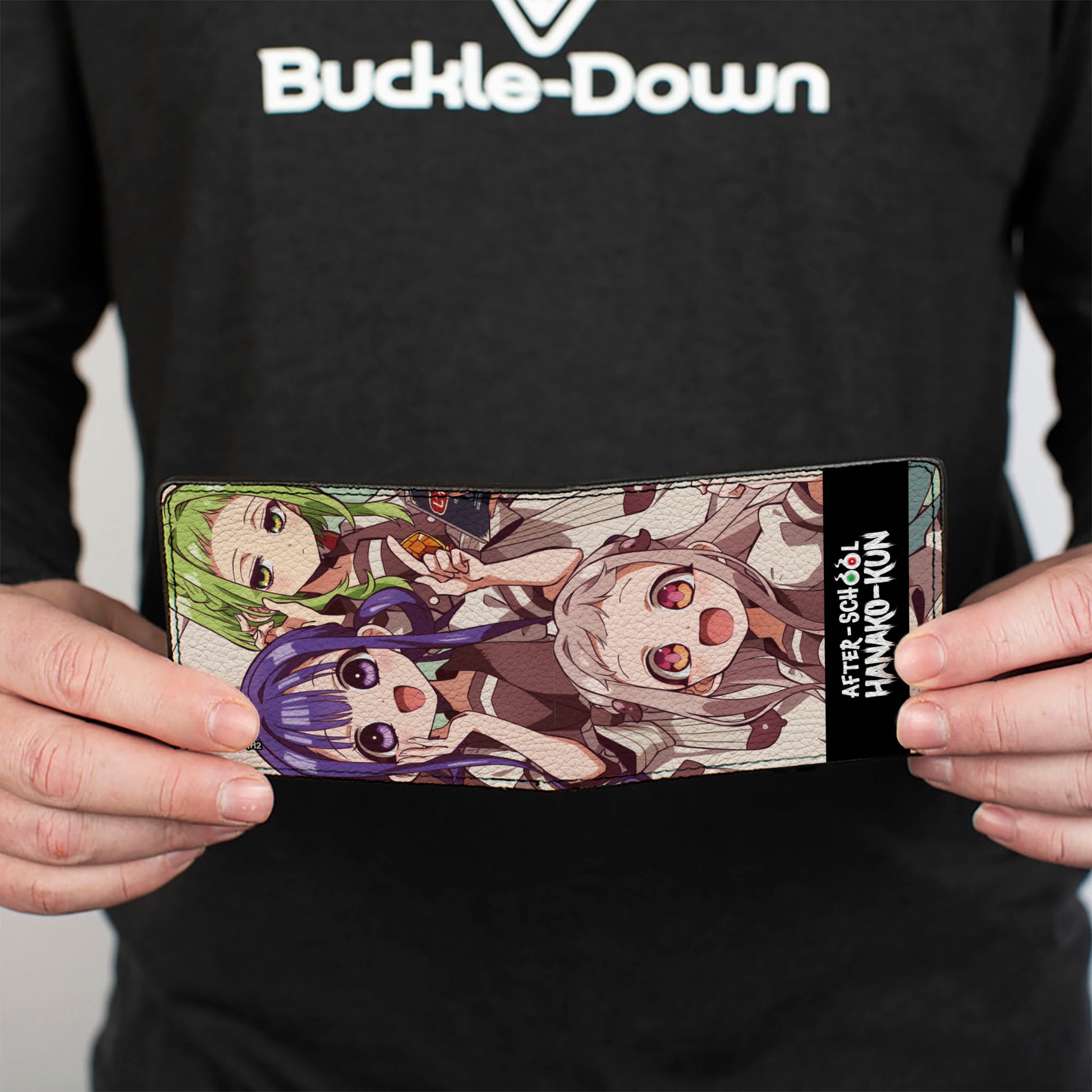 Bi-Fold Wallet - AFTER-SCHOOL HANAKO-KUN Three Character Group Pose and Title Logo Bi-Fold Wallets After-School Hanako-Kun