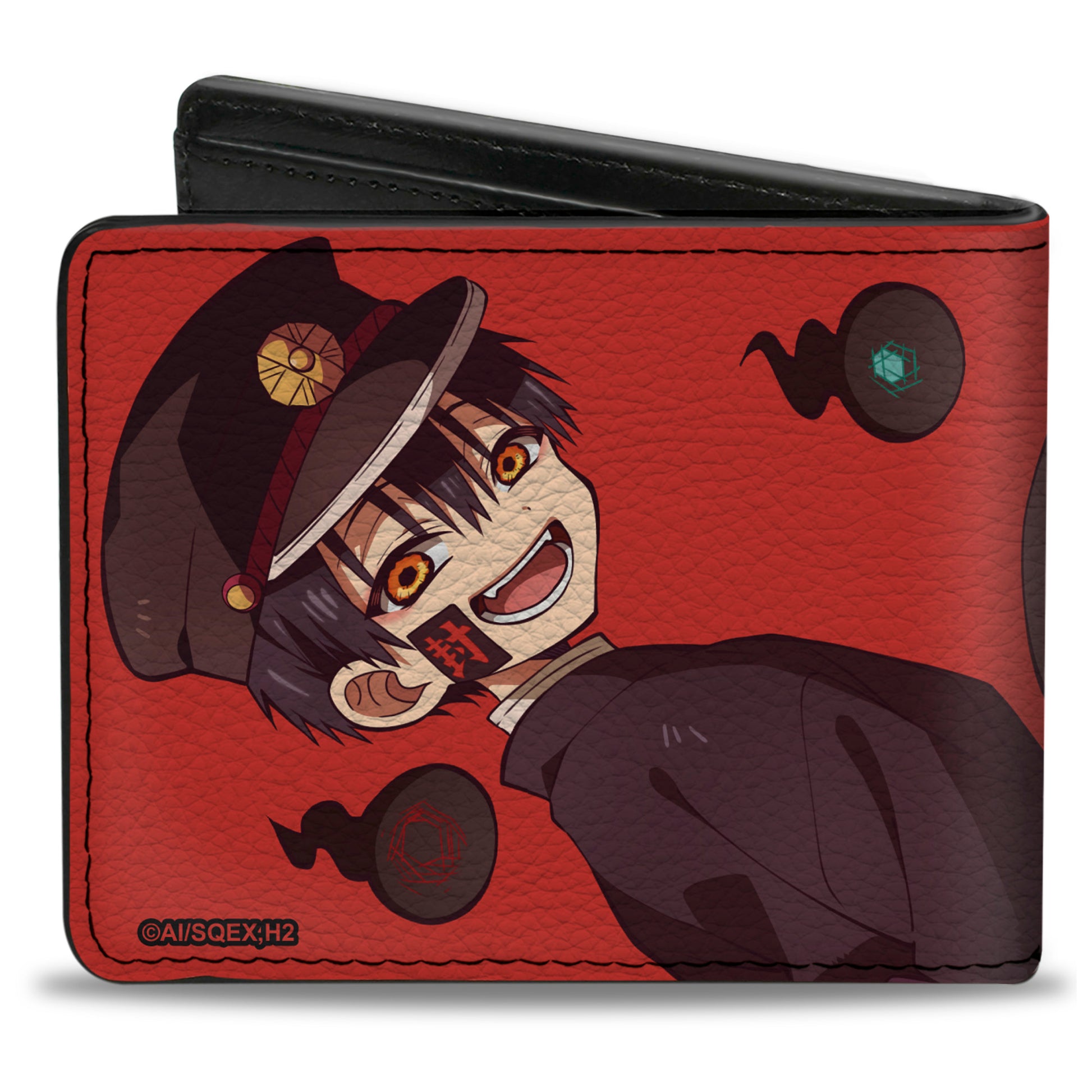 Bi-Fold Wallet - AFTER-SCHOOL HANAKO-KUN Hanako Poses and Title Logo Red Bi-Fold Wallets After-School Hanako-Kun