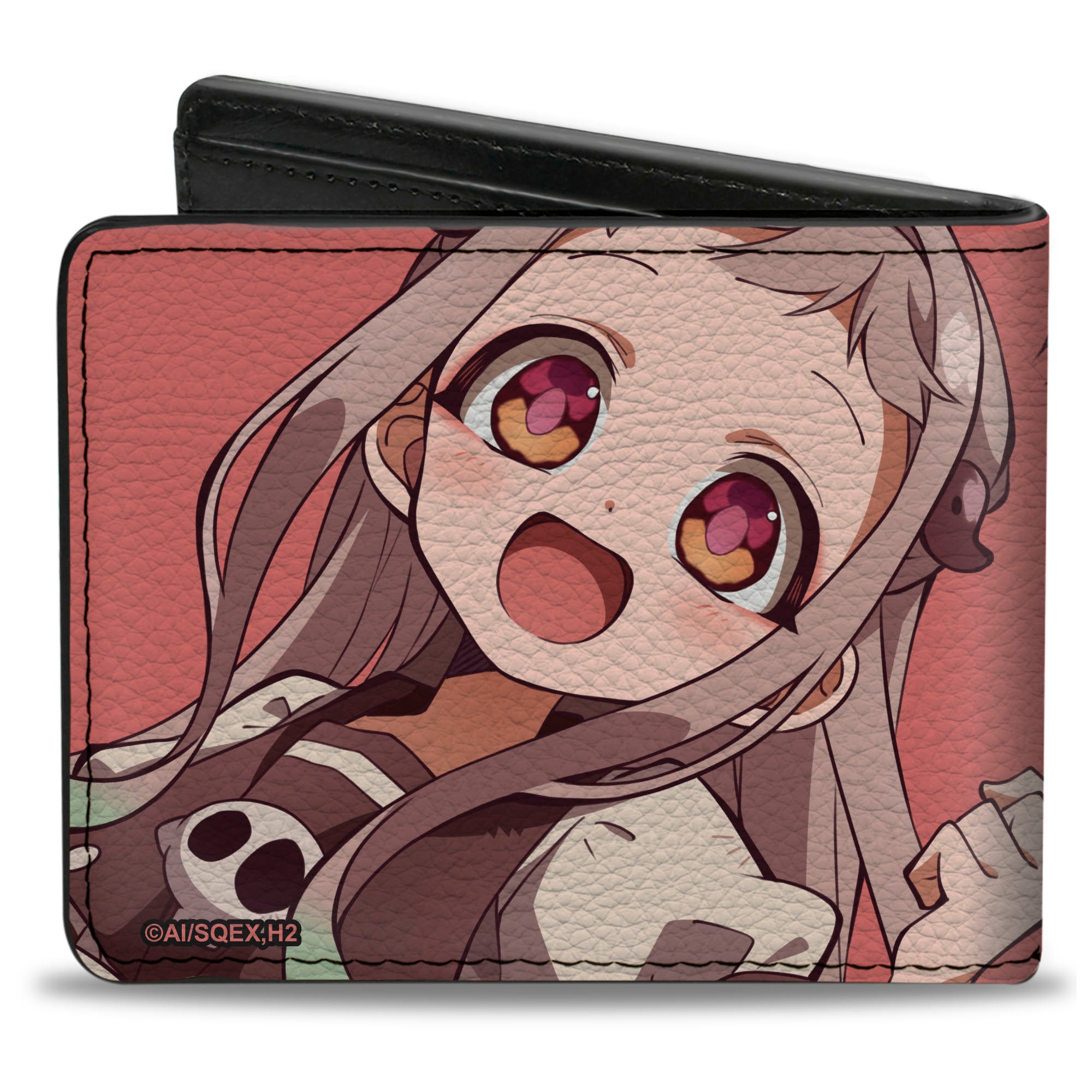 Bi-Fold Wallet - After School Hanako-Kun Kou and Nene Smiling Pose Pink Bi-Fold Wallets After-School Hanako-Kun