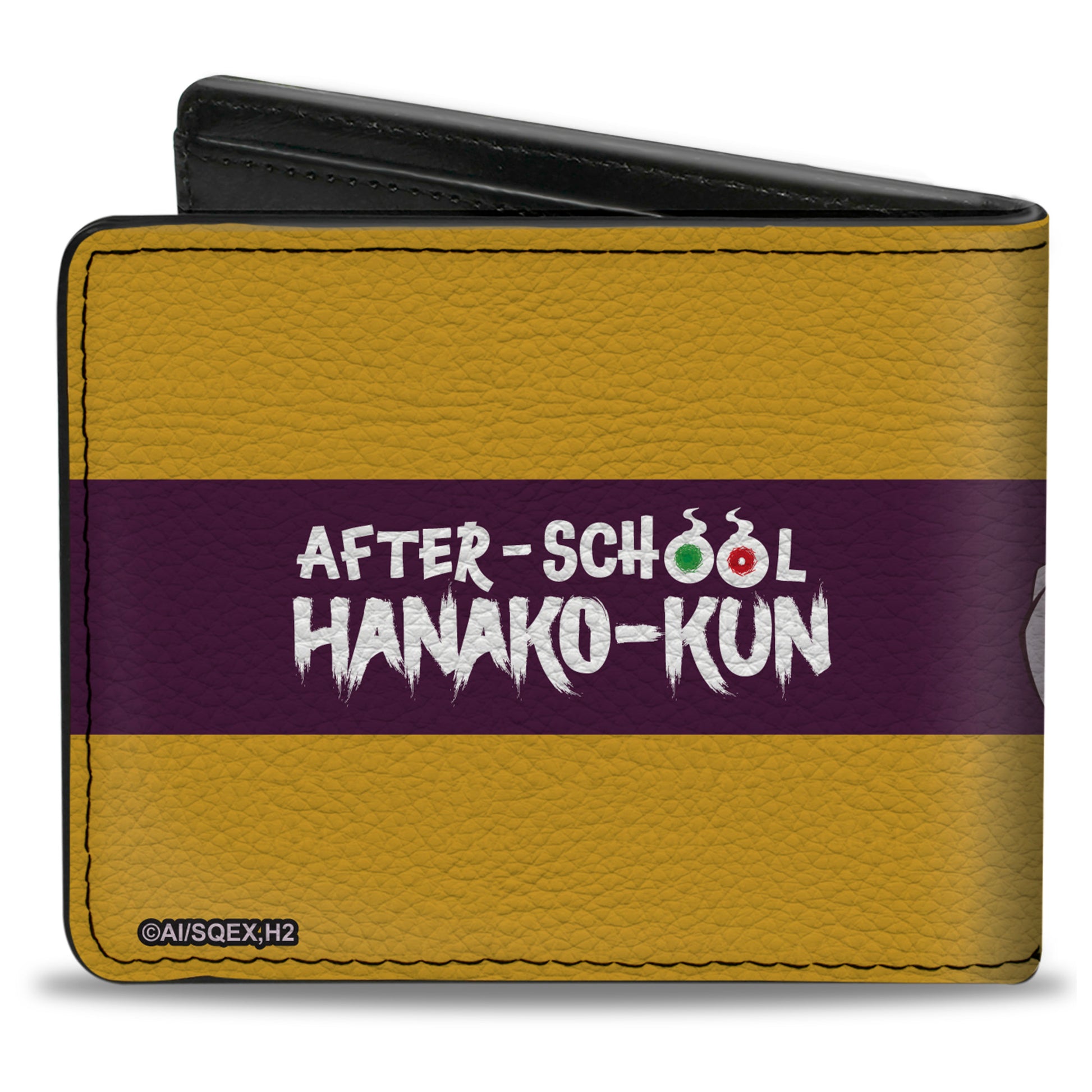 Bi-Fold Wallet - AFTER-SCHOOL HANAKO-KUN Tsuchigomori Ryuirou Pose and Title Logo Yellow Bi-Fold Wallets After-School Hanako-Kun