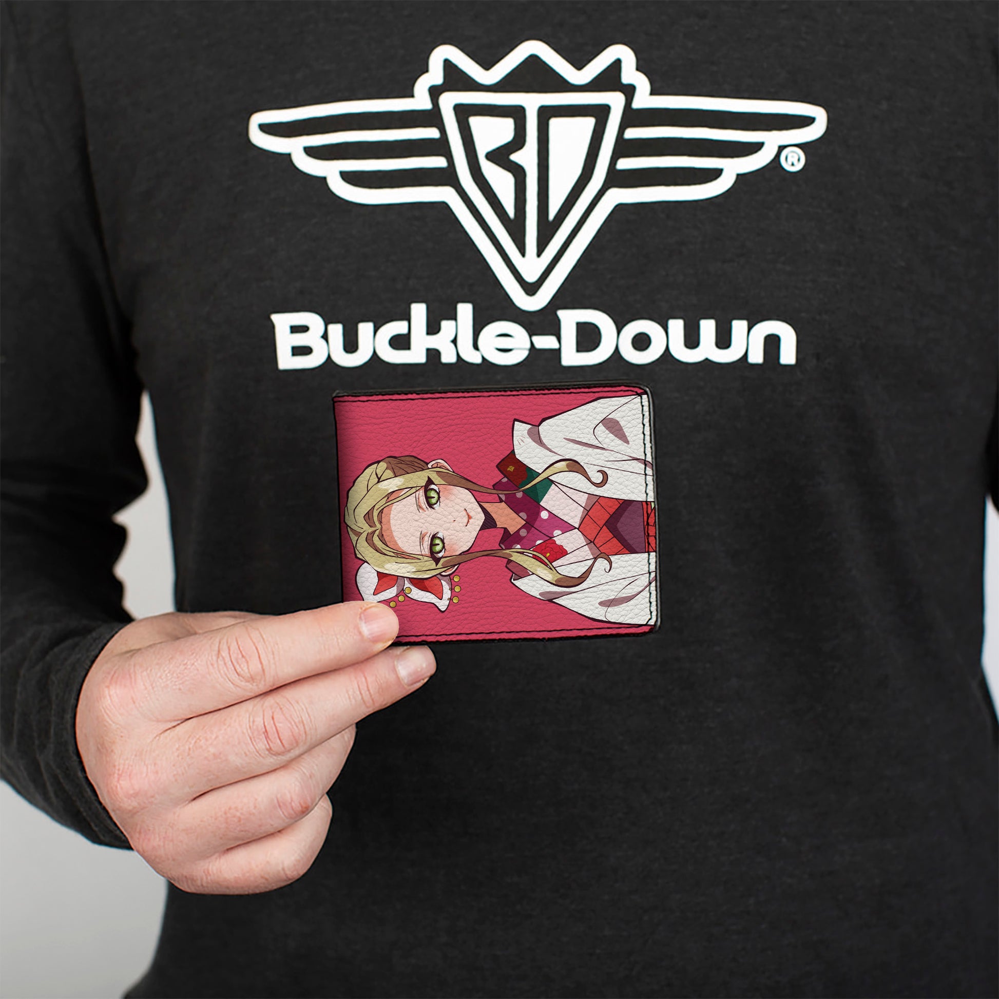 Bi-Fold Wallet - AFTER-SCHOOL HANAKO-KUN Yako Pose and Title Logo Pink Bi-Fold Wallets After-School Hanako-Kun