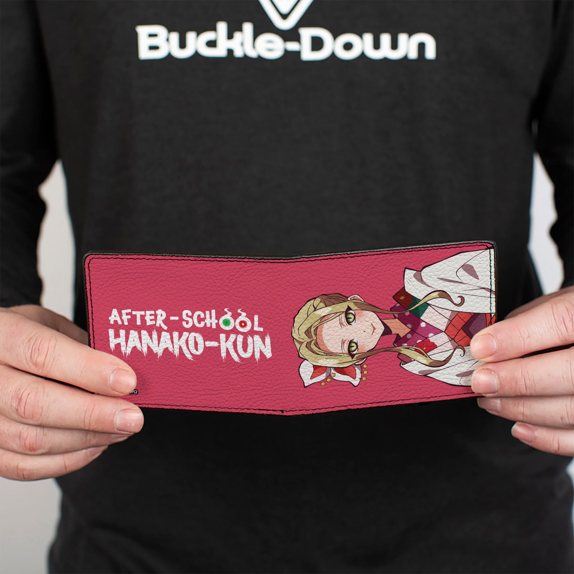 Bi-Fold Wallet - AFTER-SCHOOL HANAKO-KUN Yako Pose and Title Logo Pink Bi-Fold Wallets After-School Hanako-Kun