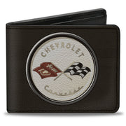 Bi-Fold Wallet - CORVETTE '56 SS Bumper + Corvette C1 Emblem Grays Bi-Fold Wallets GM General Motors