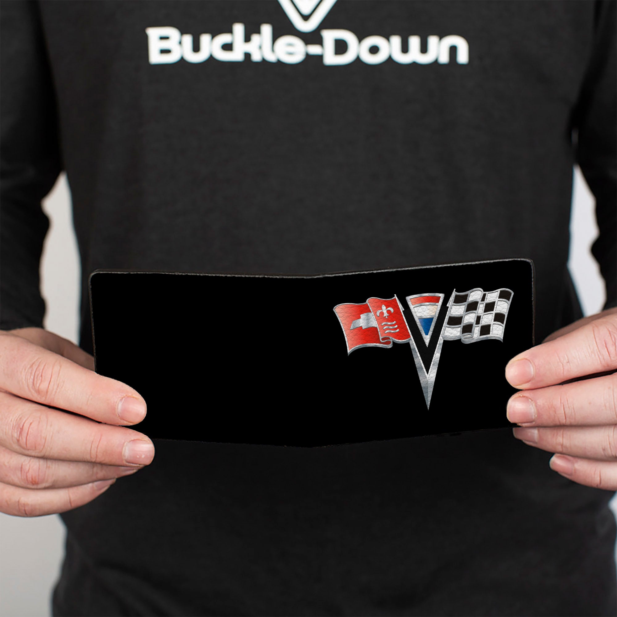 Bi-Fold Wallet - Corvette Stingray C2 Emblem Black Bi-Fold Wallets GM General Motors