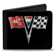 Bi-Fold Wallet - Corvette Stingray C2 Emblem Black Bi-Fold Wallets GM General Motors