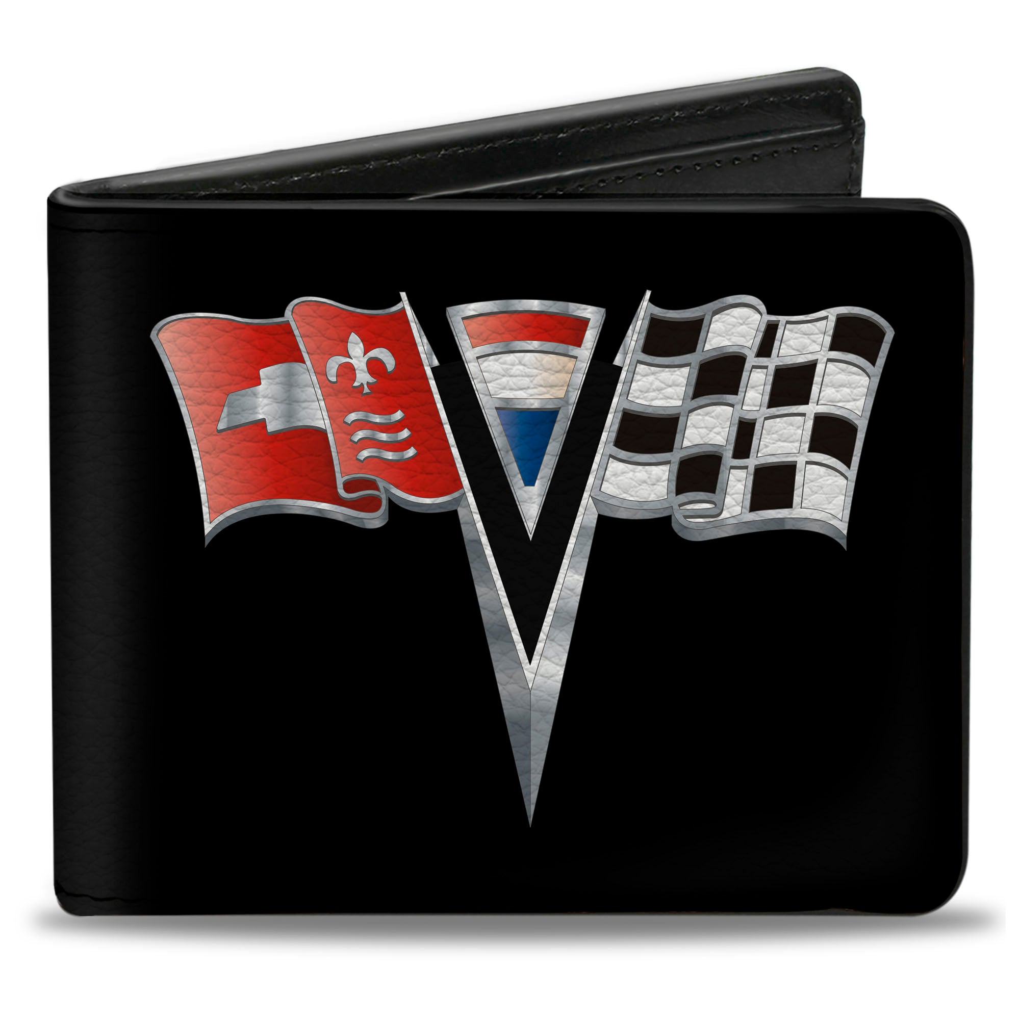 Bi-Fold Wallet - Corvette Stingray C2 Emblem Black Bi-Fold Wallets GM General Motors