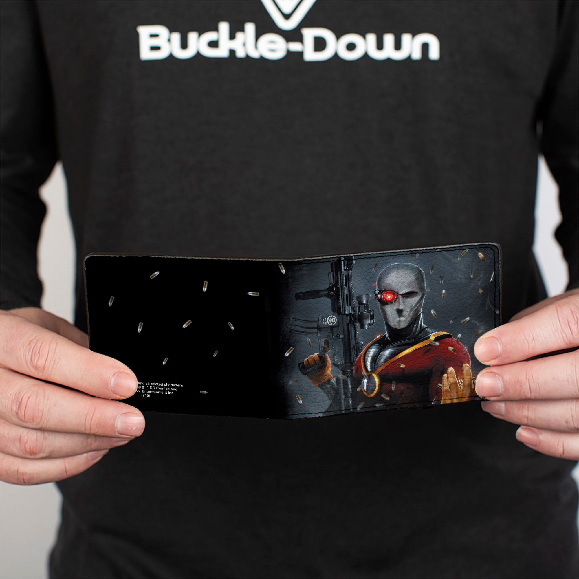 Bi-Fold Wallet - Secret Six Issue #15 Deadshot Cover Pose Bullets Scattered Bi-Fold Wallets DC Comics