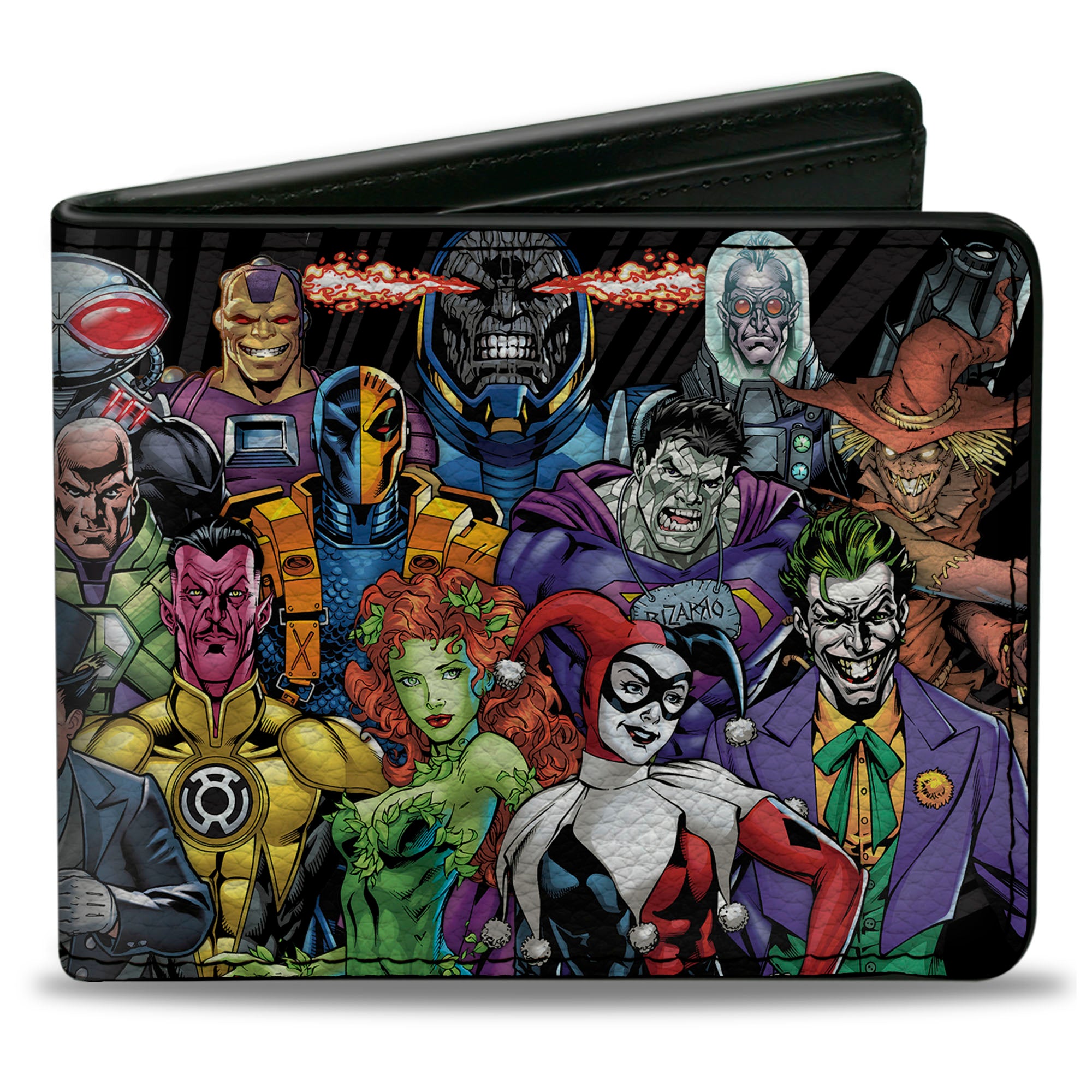 Bi-Fold Wallet - DC 23-Villains Group Pose Black Gray Bi-Fold Wallets DC Comics