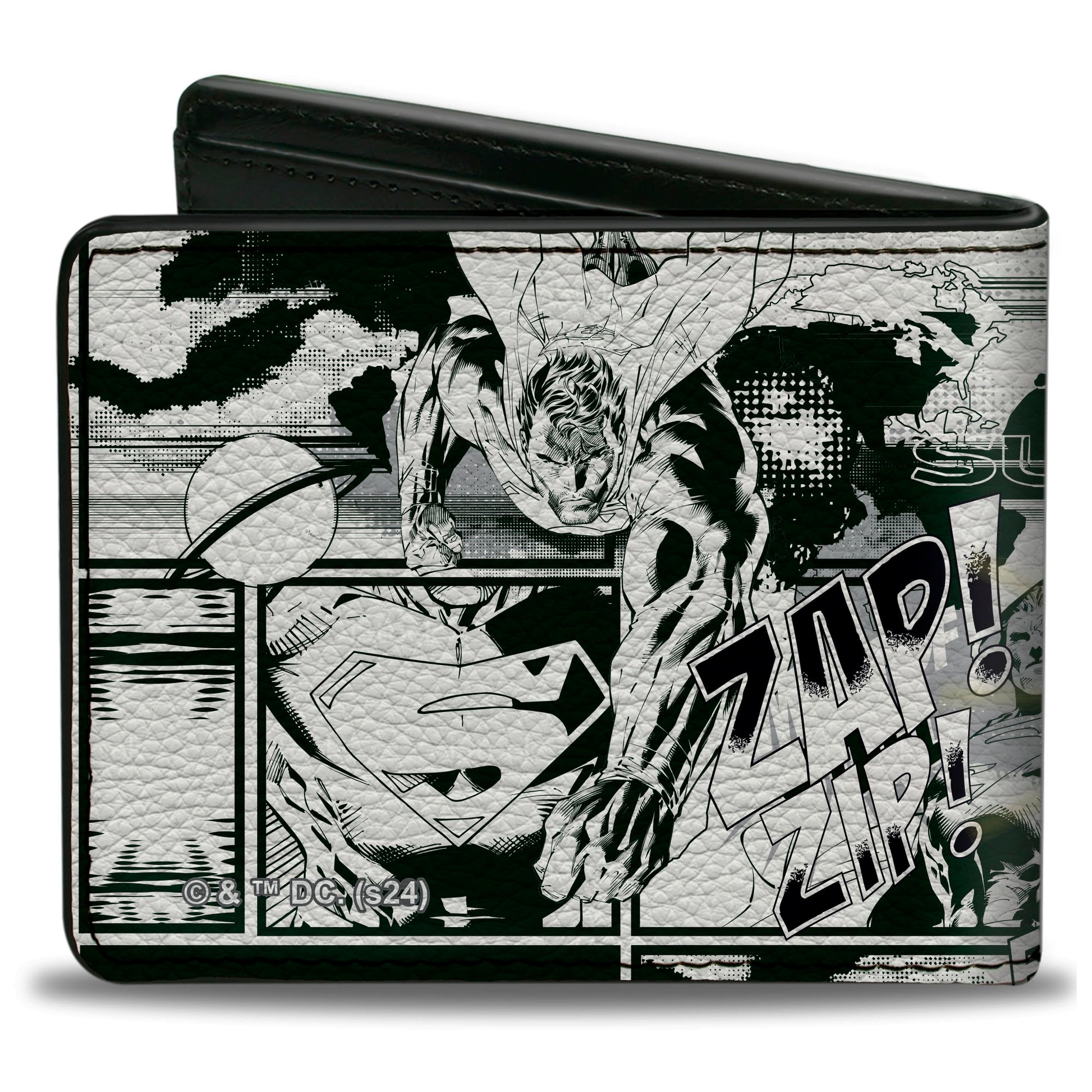 Bi-Fold Wallet - Superman B-Movie Comic Book Panels Poses Bi-Fold Wallets DC Comics