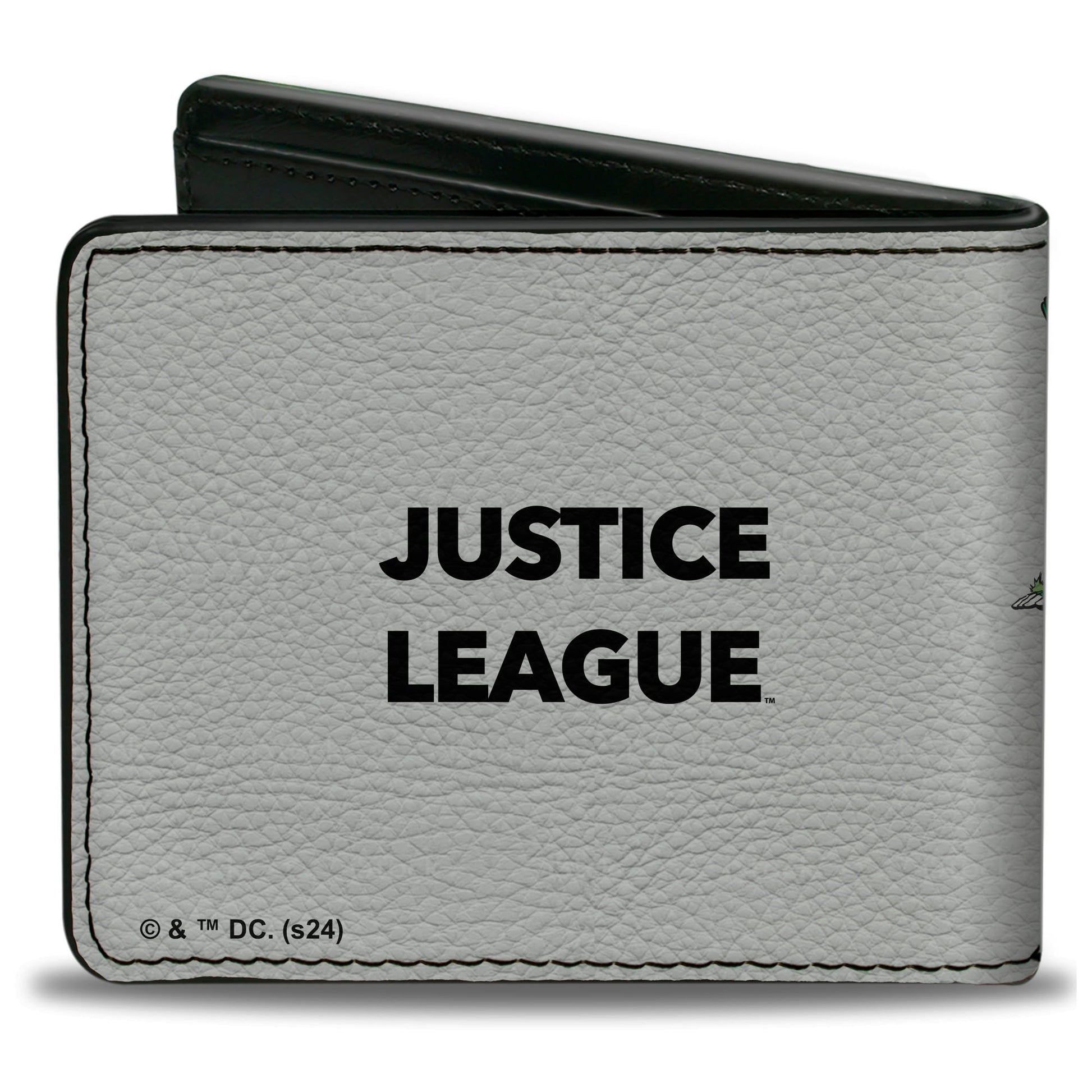 Bi-Fold Wallet - DC JUSTICE LEAGUE Retro Superhero Group Pose White Bi-Fold Wallets DC Comics