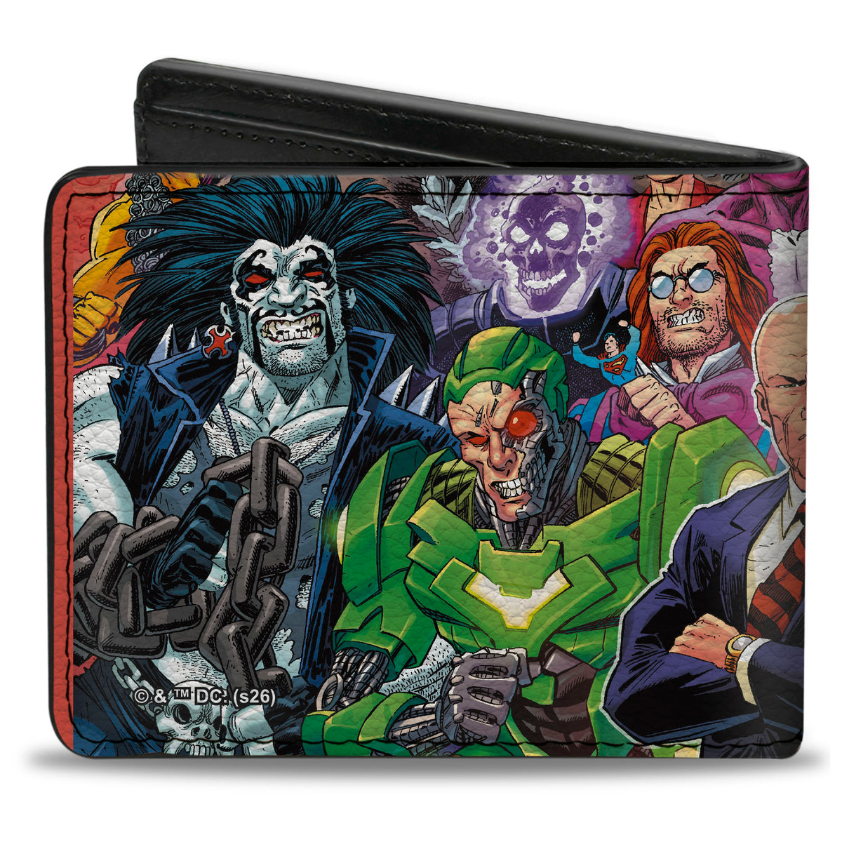 Bi-Fold Wallet - Superman Treasury Hero For All Lex Luthor Villains Group Variant Cover Collage Bi-Fold Wallets DC Comics