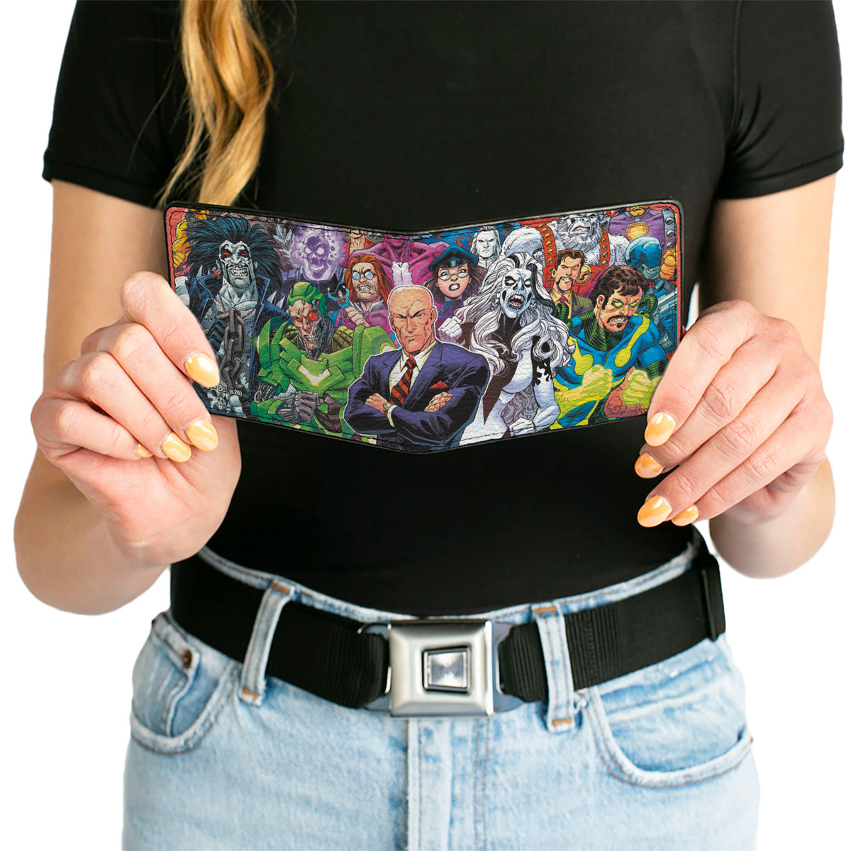 Bi-Fold Wallet - Superman Treasury Hero For All Lex Luthor Villains Group Variant Cover Collage Bi-Fold Wallets DC Comics