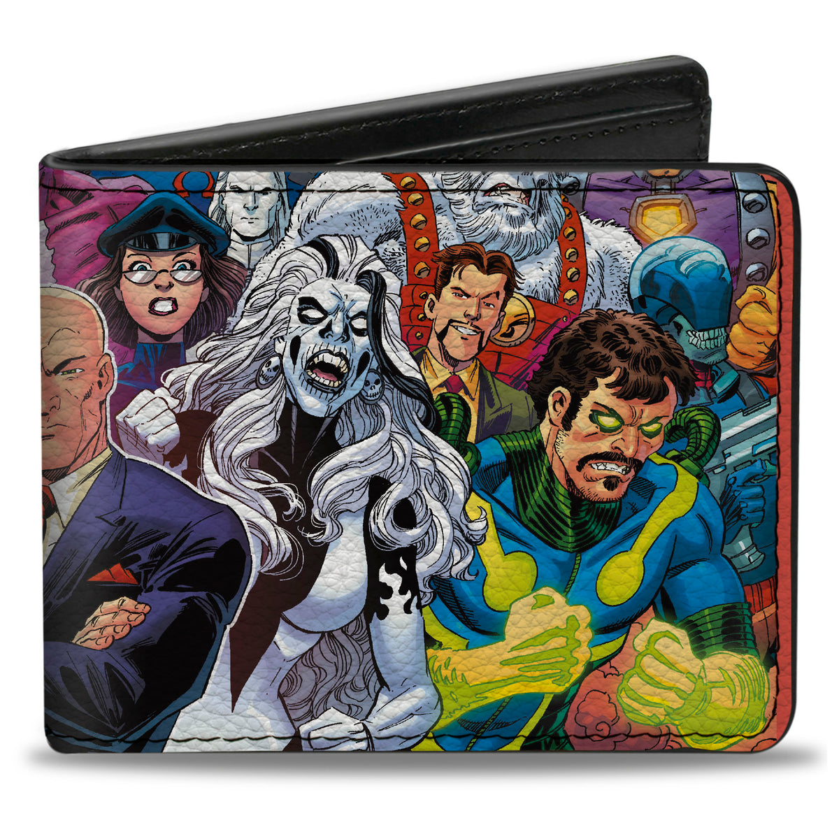 Bi-Fold Wallet - Superman Treasury Hero For All Lex Luthor Villains Group Variant Cover Collage Bi-Fold Wallets DC Comics
