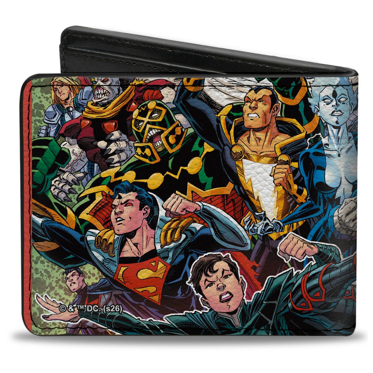 Bi-Fold Wallet - Superman Treasury Hero For All General Zod Villains Group Variant Cover Collage Bi-Fold Wallets DC Comics