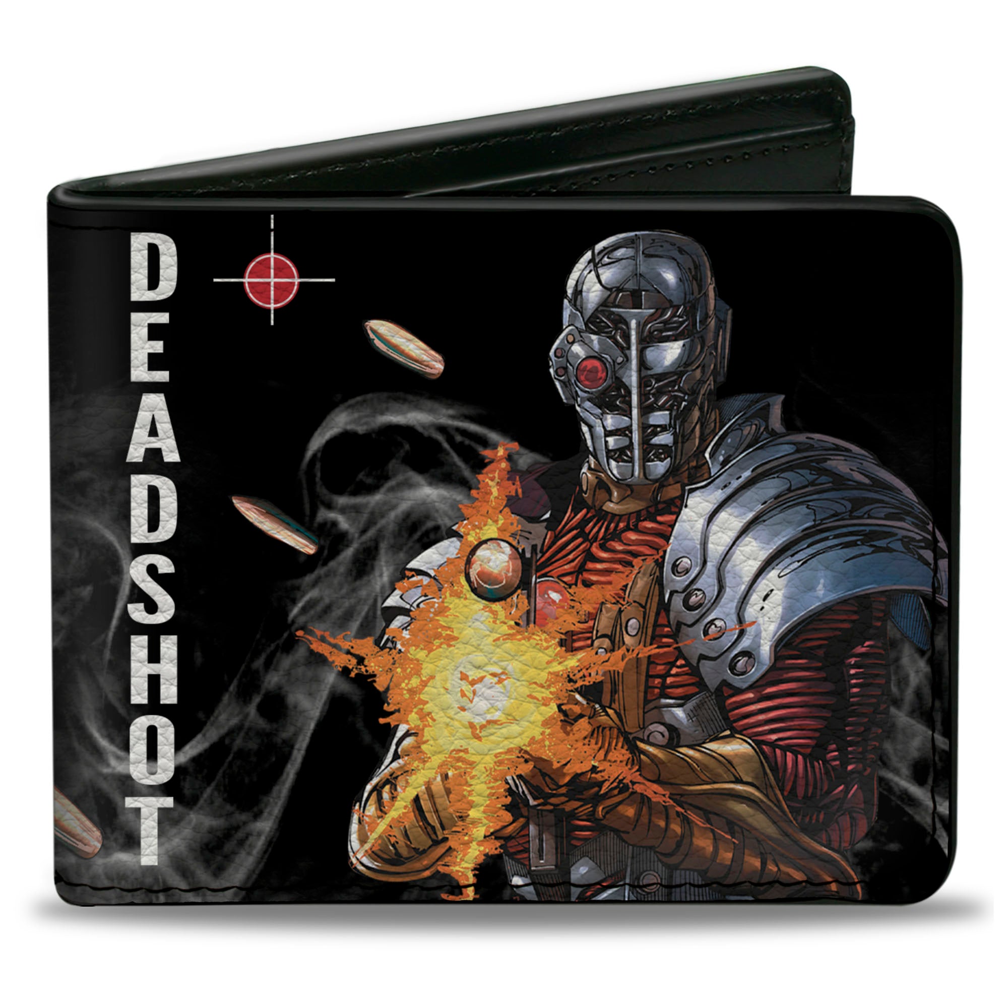 Bi-Fold Wallet - DEADSHOT JLA Issue #7 1 Point and Shoot Cover Pose Targets Bullets Bi-Fold Wallets DC Comics