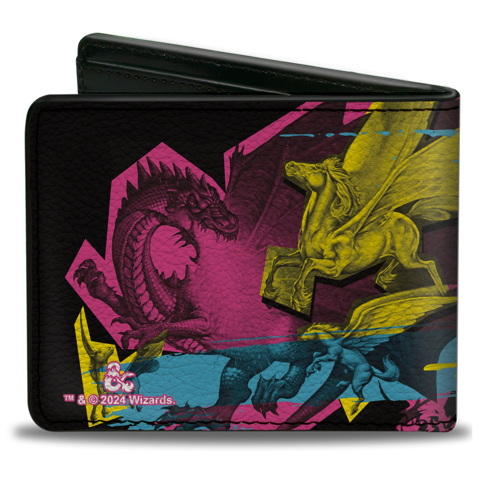 Bi-Fold Wallet - Dungeons & Dragons THE INFINITE BATTLEFIELD Collage Black/Multi Color Bi-Fold Wallets Dungeons & Dragons