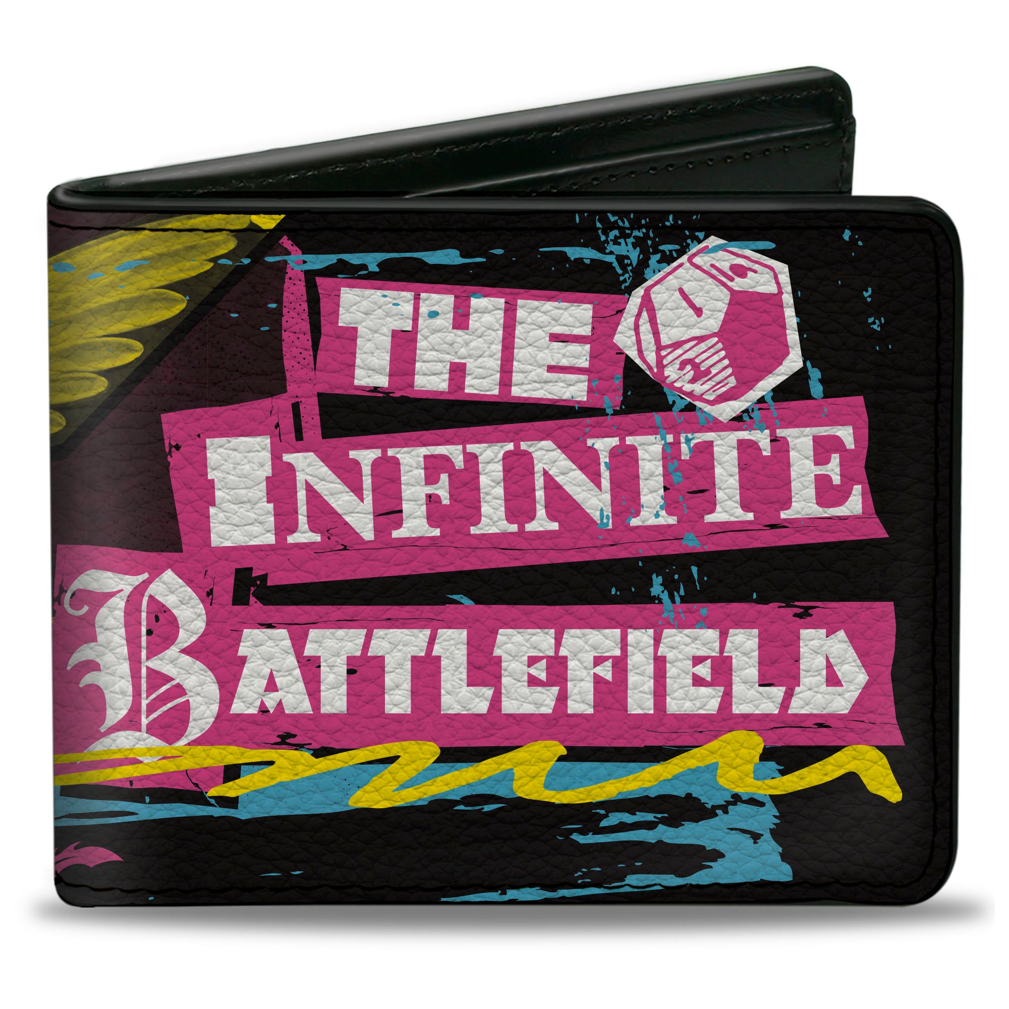 Bi-Fold Wallet - Dungeons & Dragons THE INFINITE BATTLEFIELD Collage Black/Multi Color Bi-Fold Wallets Dungeons & Dragons