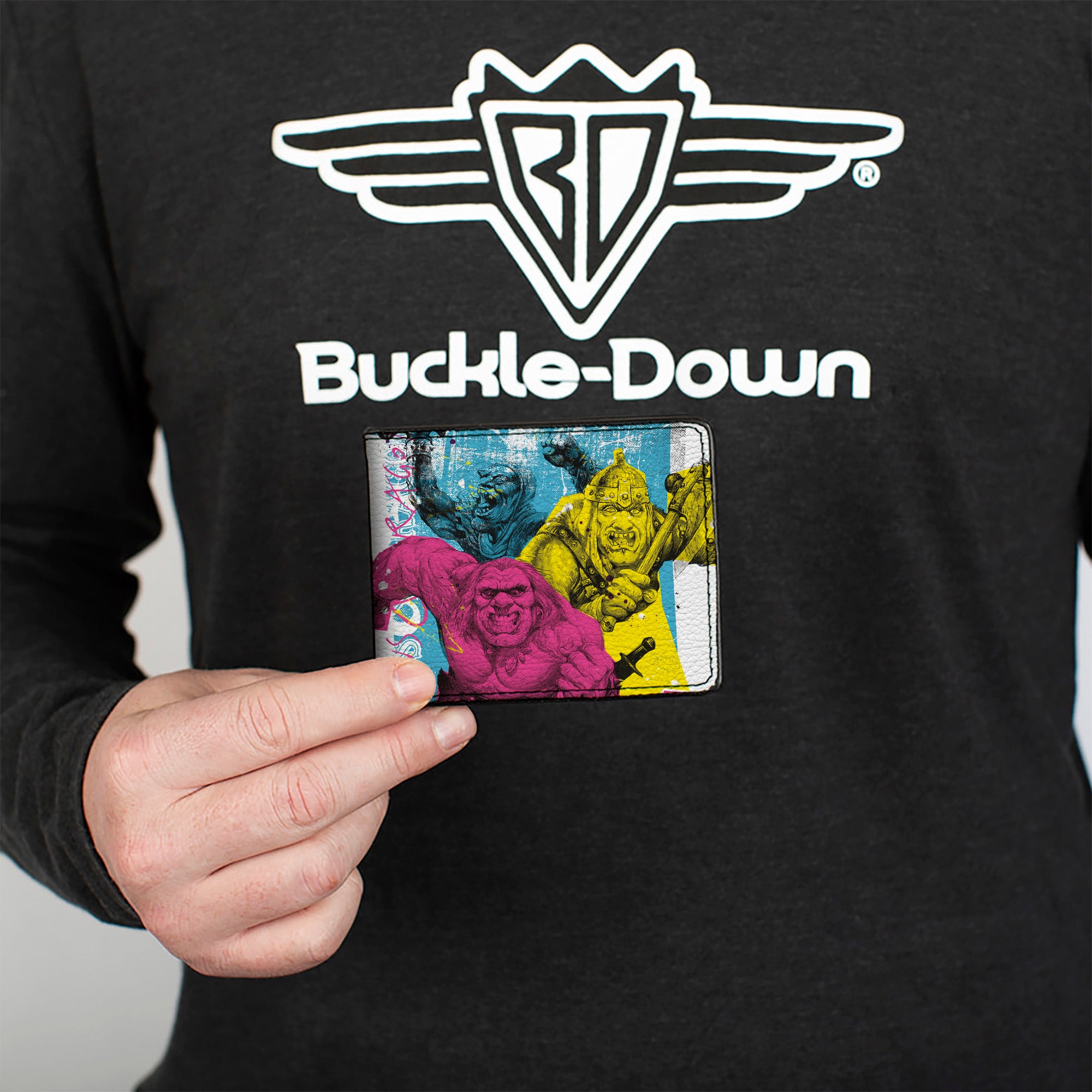 Bi-Fold Wallet - Dungeons & Dragons GHOUL GANG Group Pose White/Multi Color Bi-Fold Wallets Dungeons & Dragons